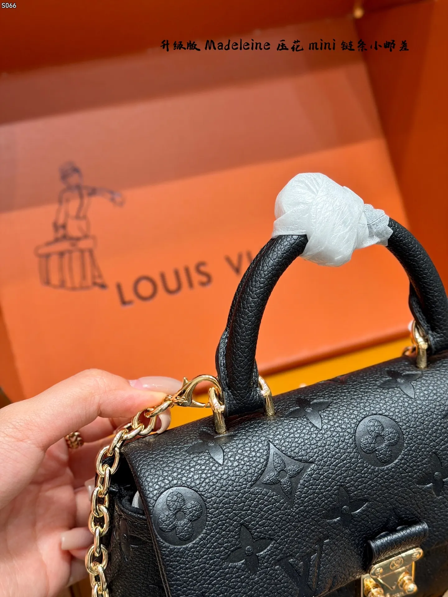 Louis Vuitton Monogram Chain Bag Leather
