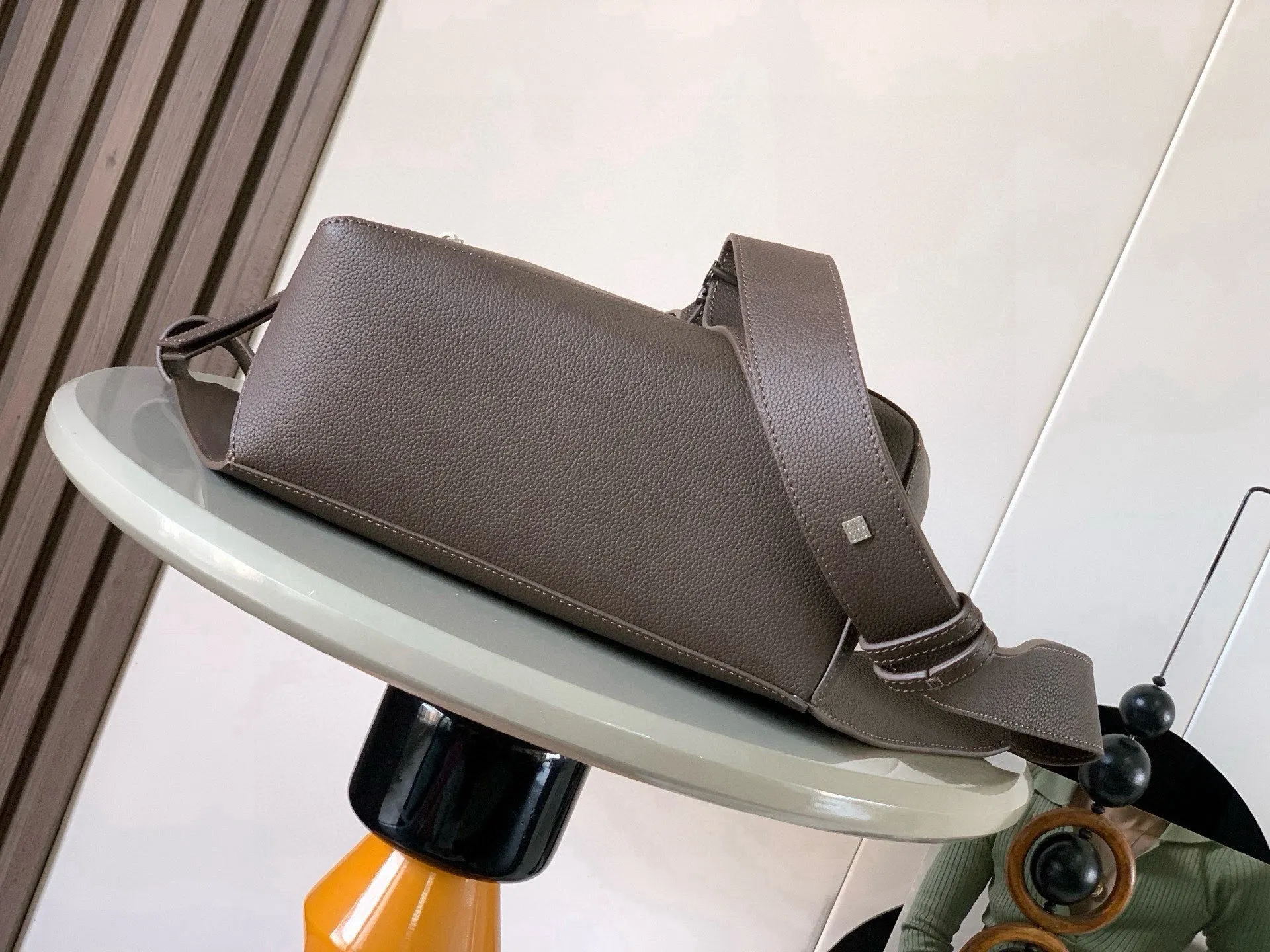 Coffee Belt Bag Casual Leather