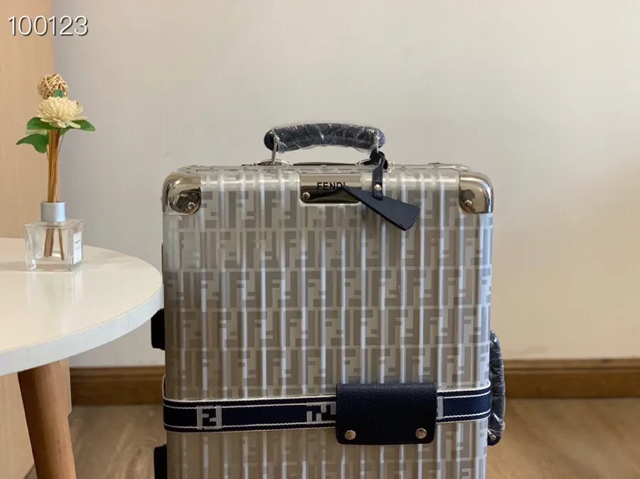 Black Blue Carry-On Suitcase Travel Lightweight
