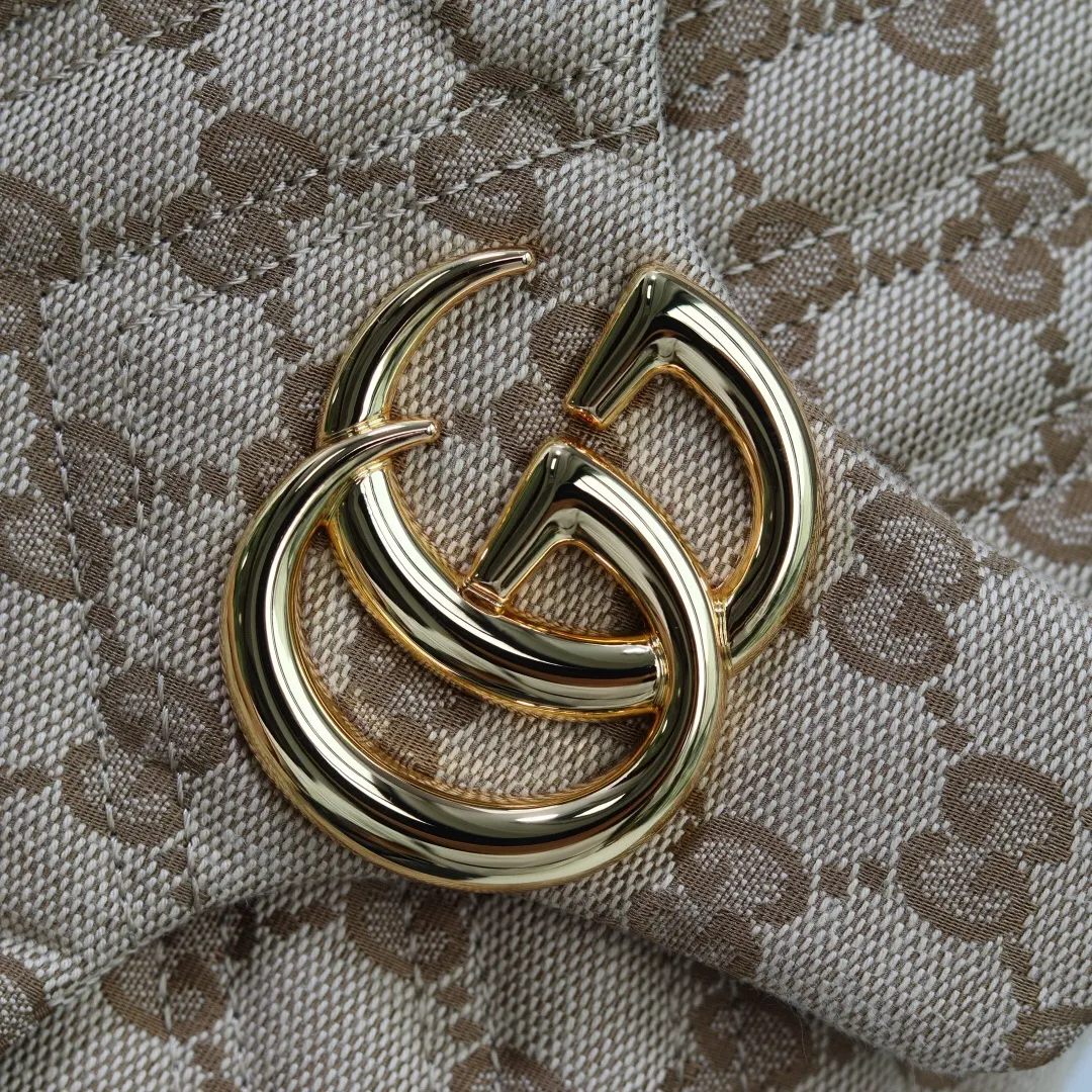 Marmont 黑色 老花 牛皮 鏈條包 精致鏈條款