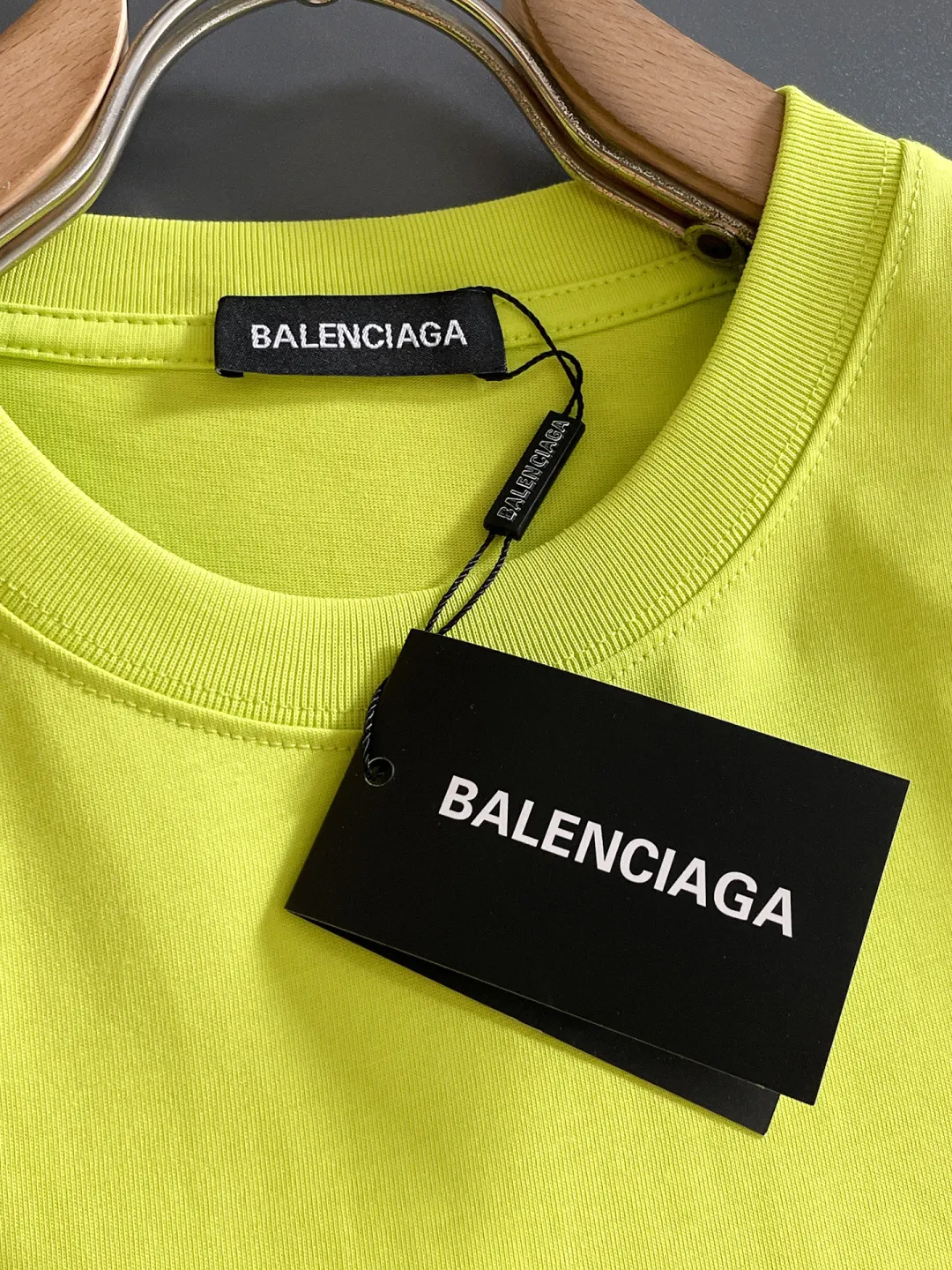 Balenciaga 黑色 纯棉 Logo 短袖T恤