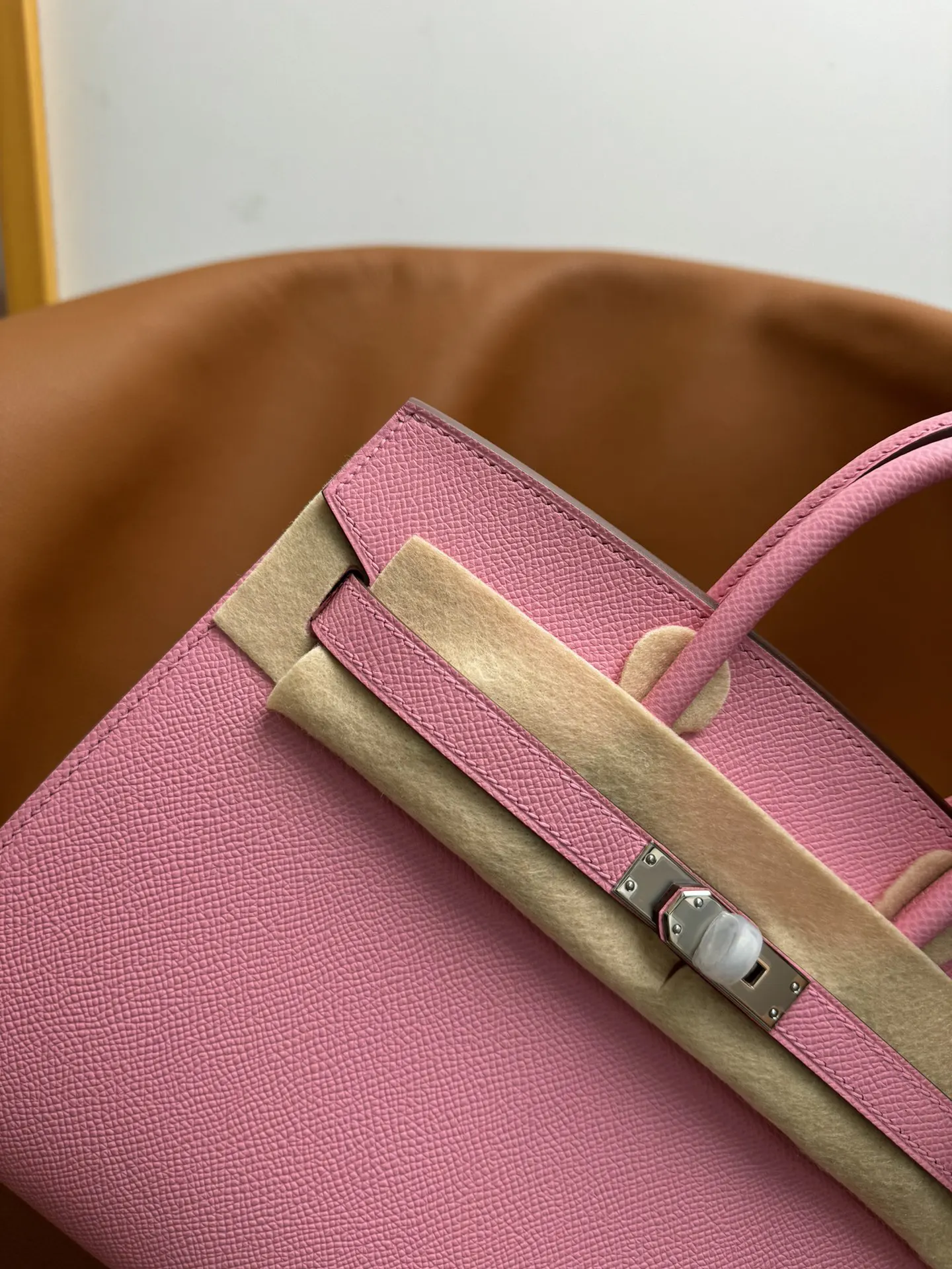 Birkin 铂金 外缝 铂金 进口Epso 手提包 通勤手提款