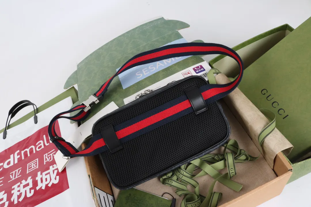 Black Belt Bag Casual Leather