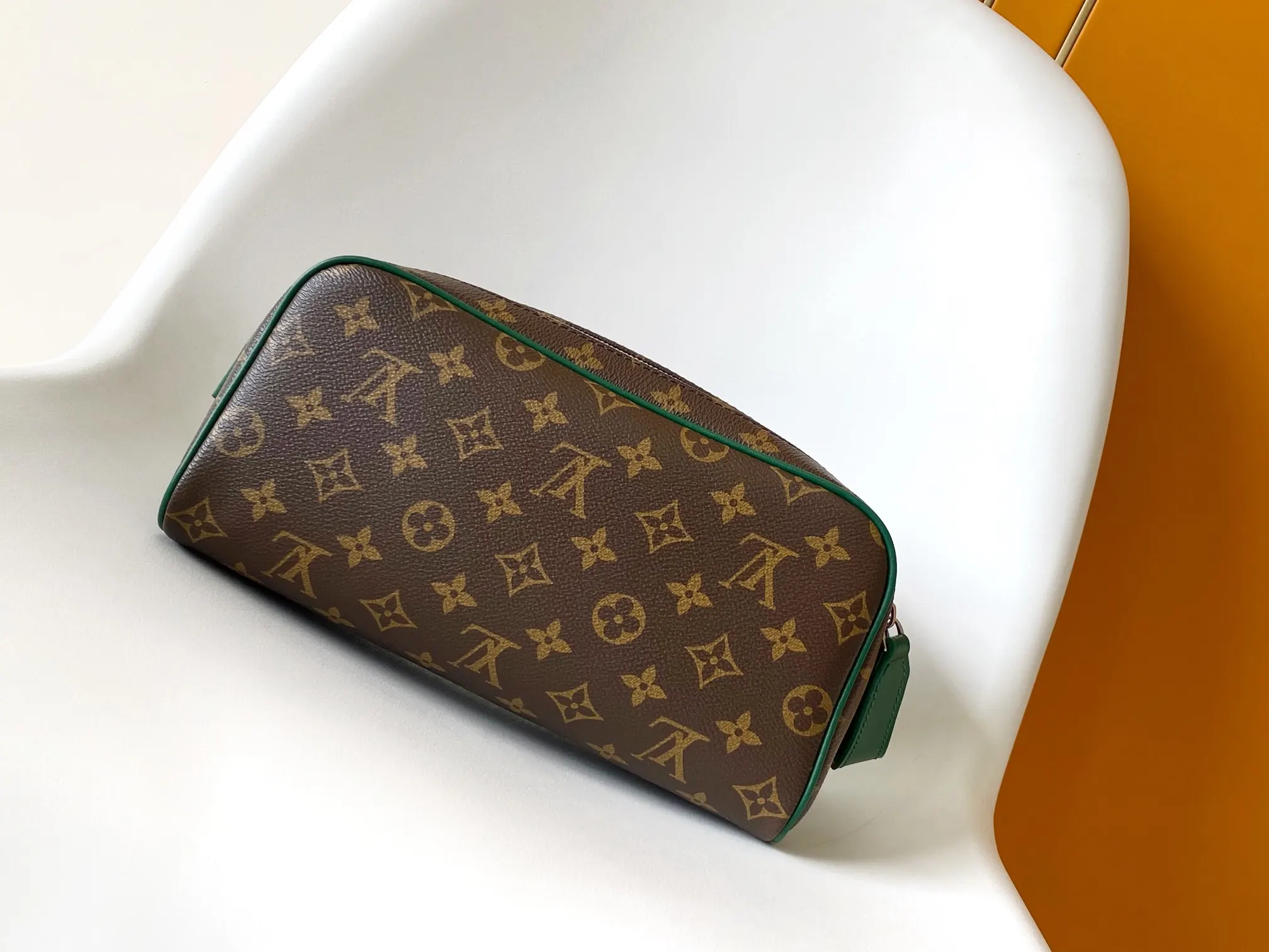 Black Monogram Organizer Pouch Travel Canvas