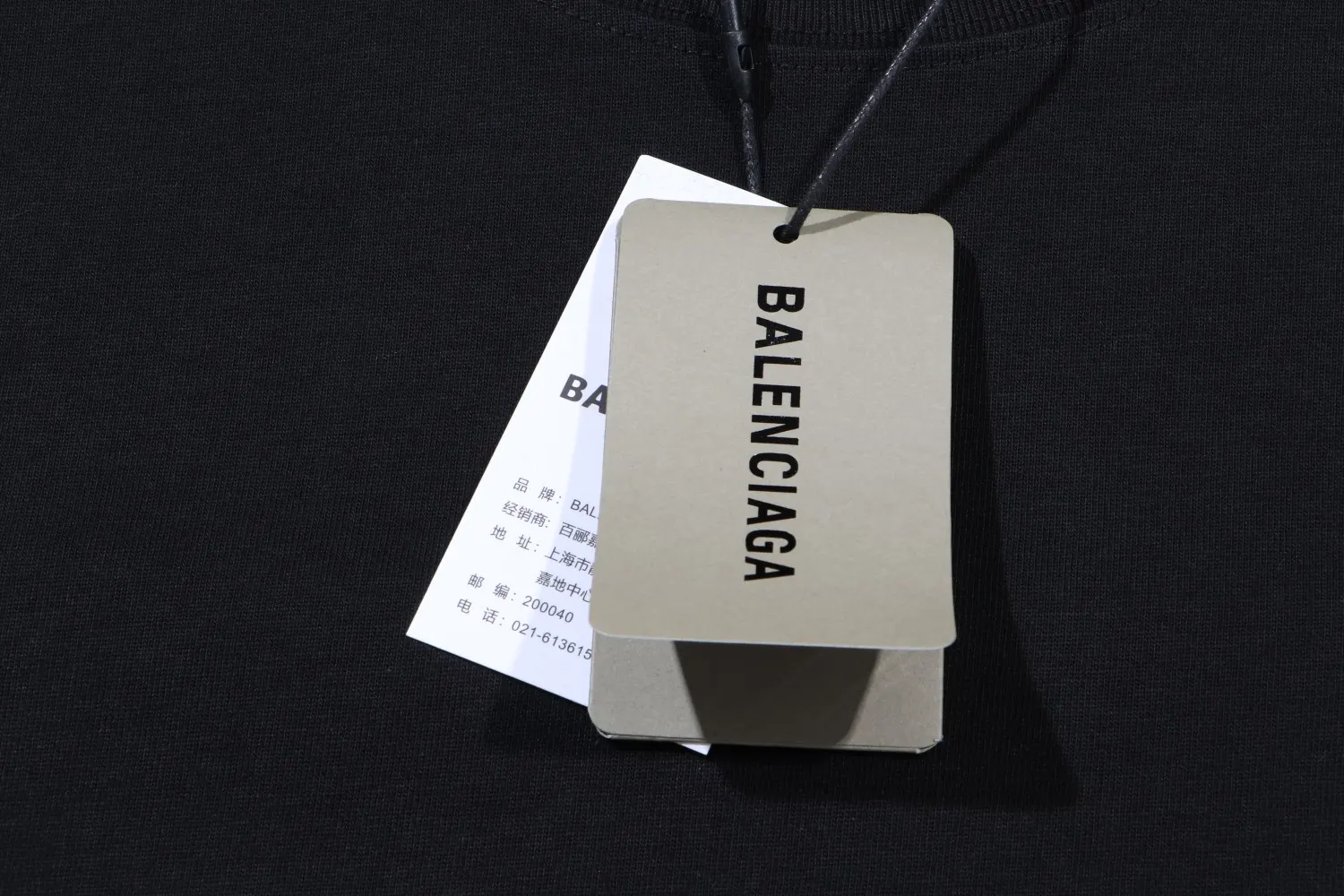 Balenciaga 黑色 短袖T恤 宽松休閒(數字4) Balenciaga 黑色 短袖T恤 宽松休閒(數字4)