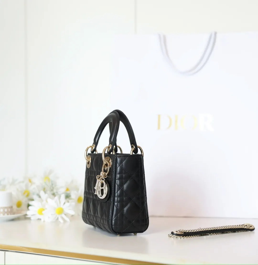 Dior Lady 手提包 黑色