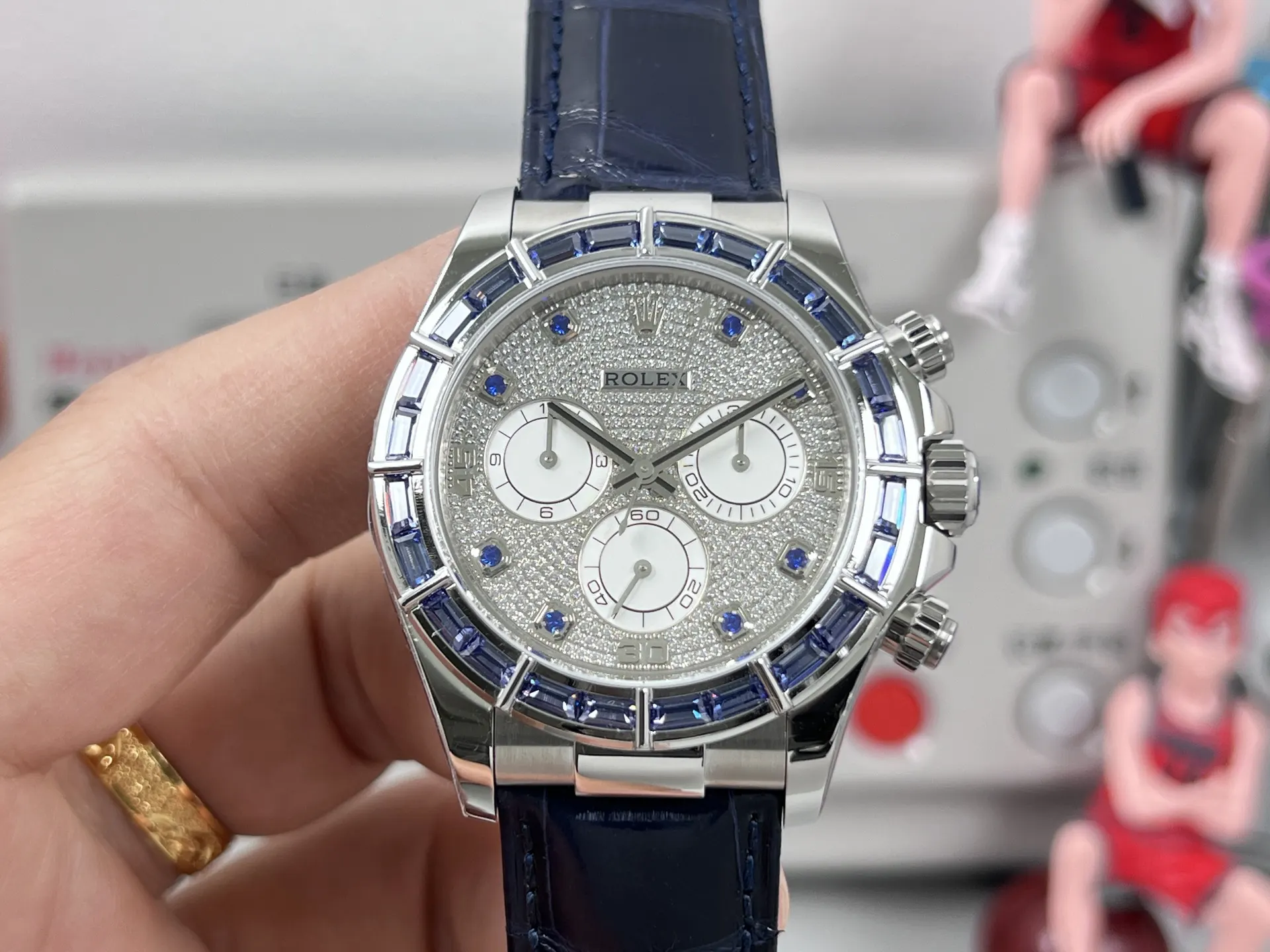 Rolex 鳄鱼皮 劳力士 蓝宝石迪通拿 改装案例 手表 经典腕表款