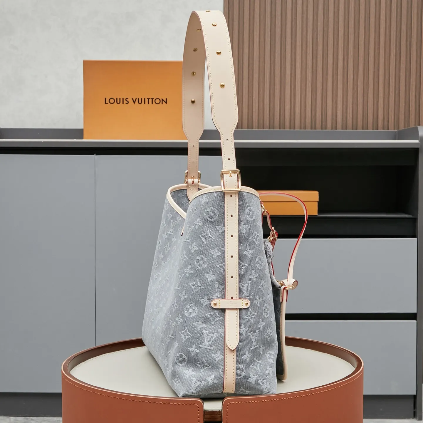 LV CarryAll 灰色 牛仔 Mo收纳包 旅行收纳款