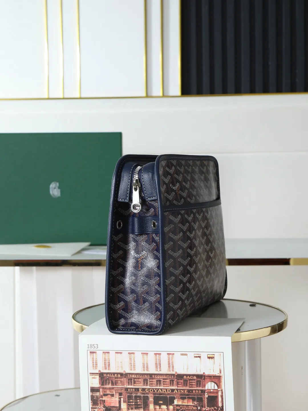 Goyard 黄色 牛皮 手拿包 精致手拿款