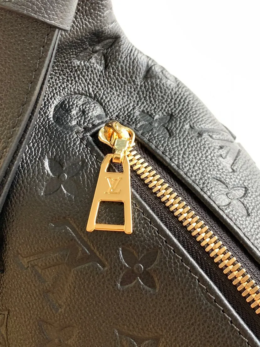 Louis Vuitton Black White Belt Bag Casual Leather