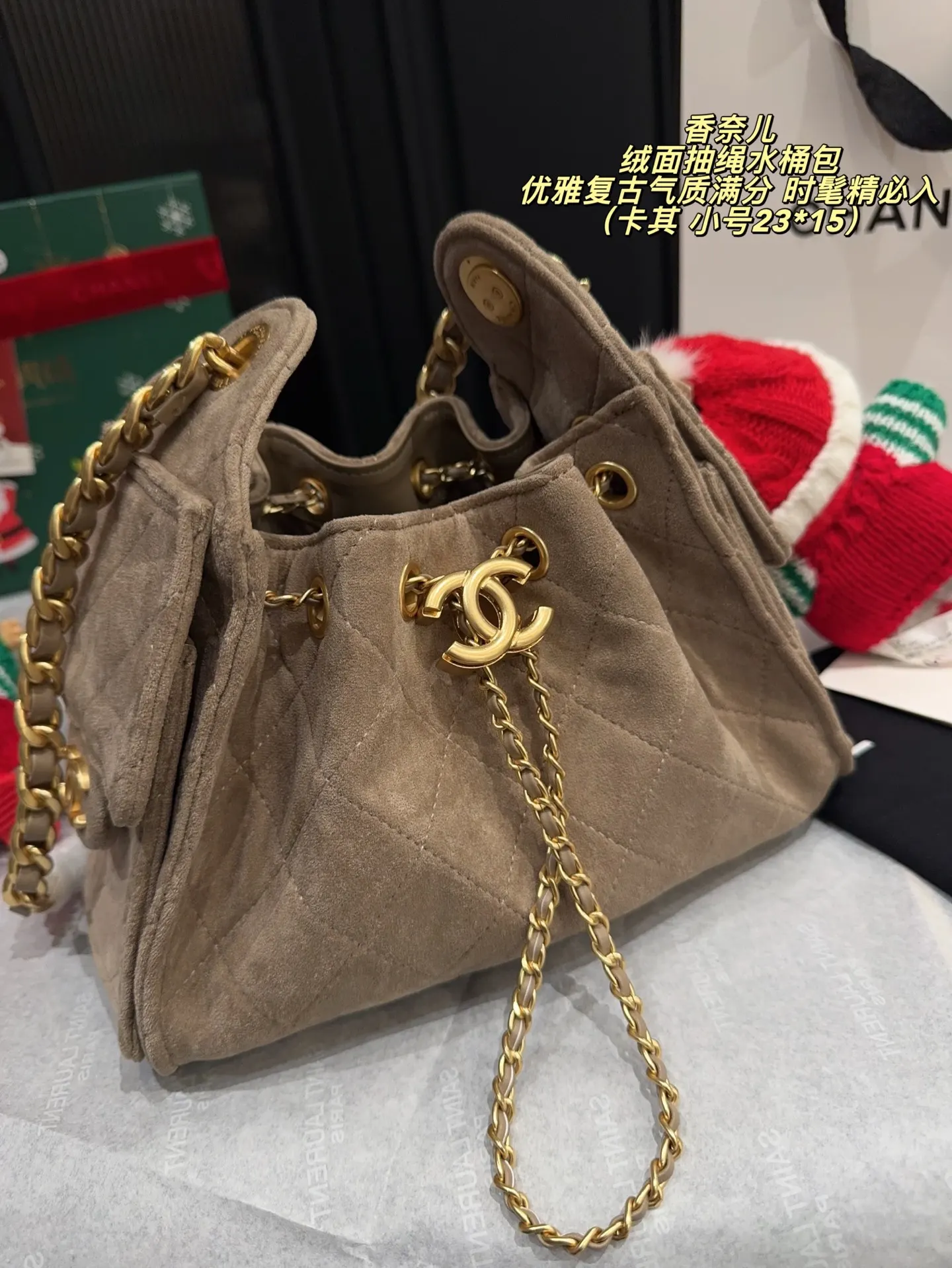 金色 链条包 精致链条款