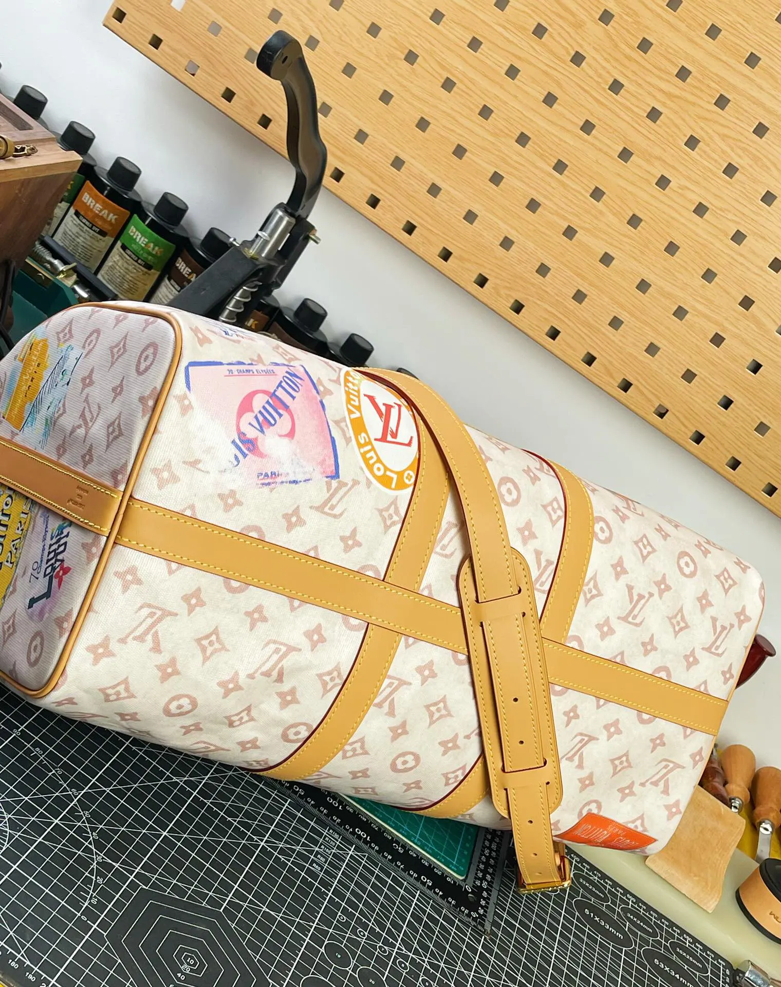 LV Keepall 牛皮 旅行袋 大容量旅行款