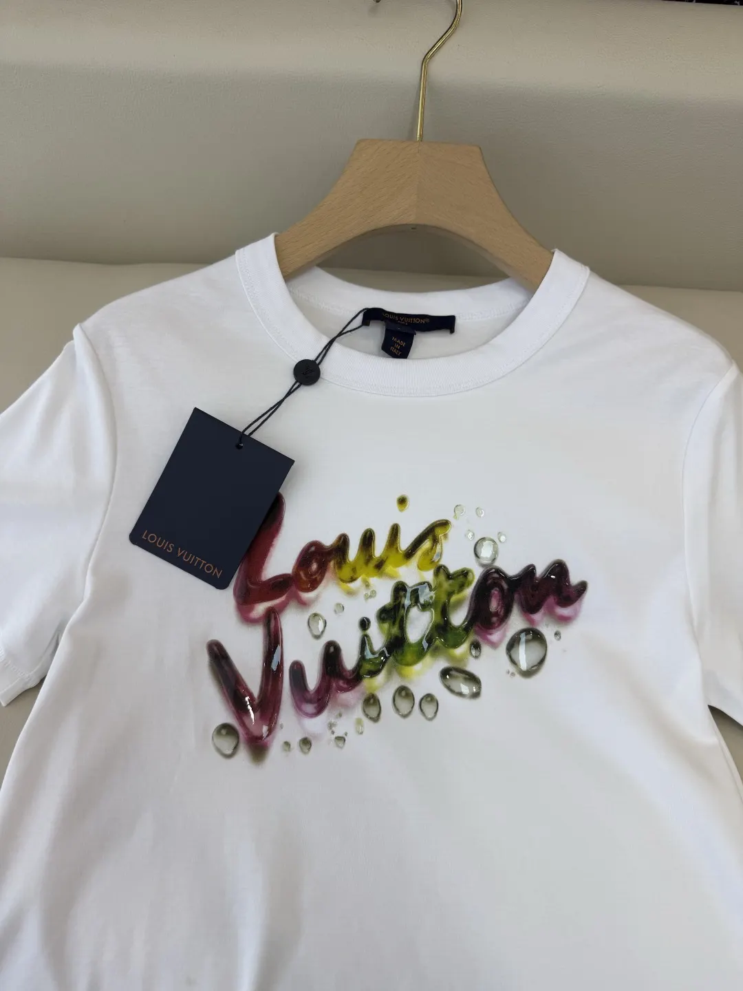 LV 白色彩色印花短袖T恤 休闲百搭款｜ORBUYBAG 岚奢包高端时尚精品