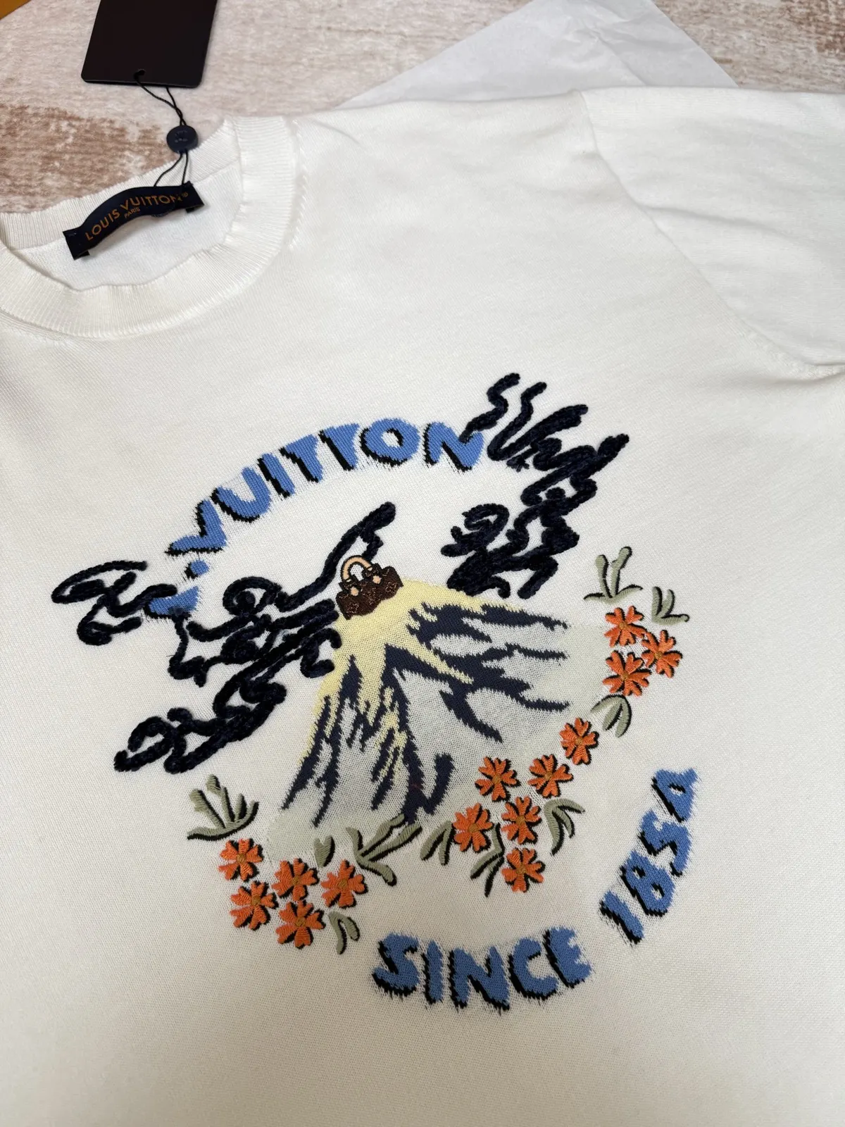 Louis Vuitton 刺绣 T恤 白色