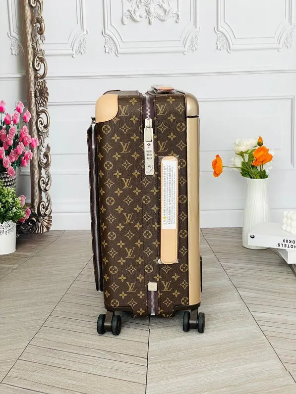 LV 老花 帆布 范冰冰同款 驴牌宽拉杆拉链箱行李箱 HOR 旅行拉杆款 輕便出行款