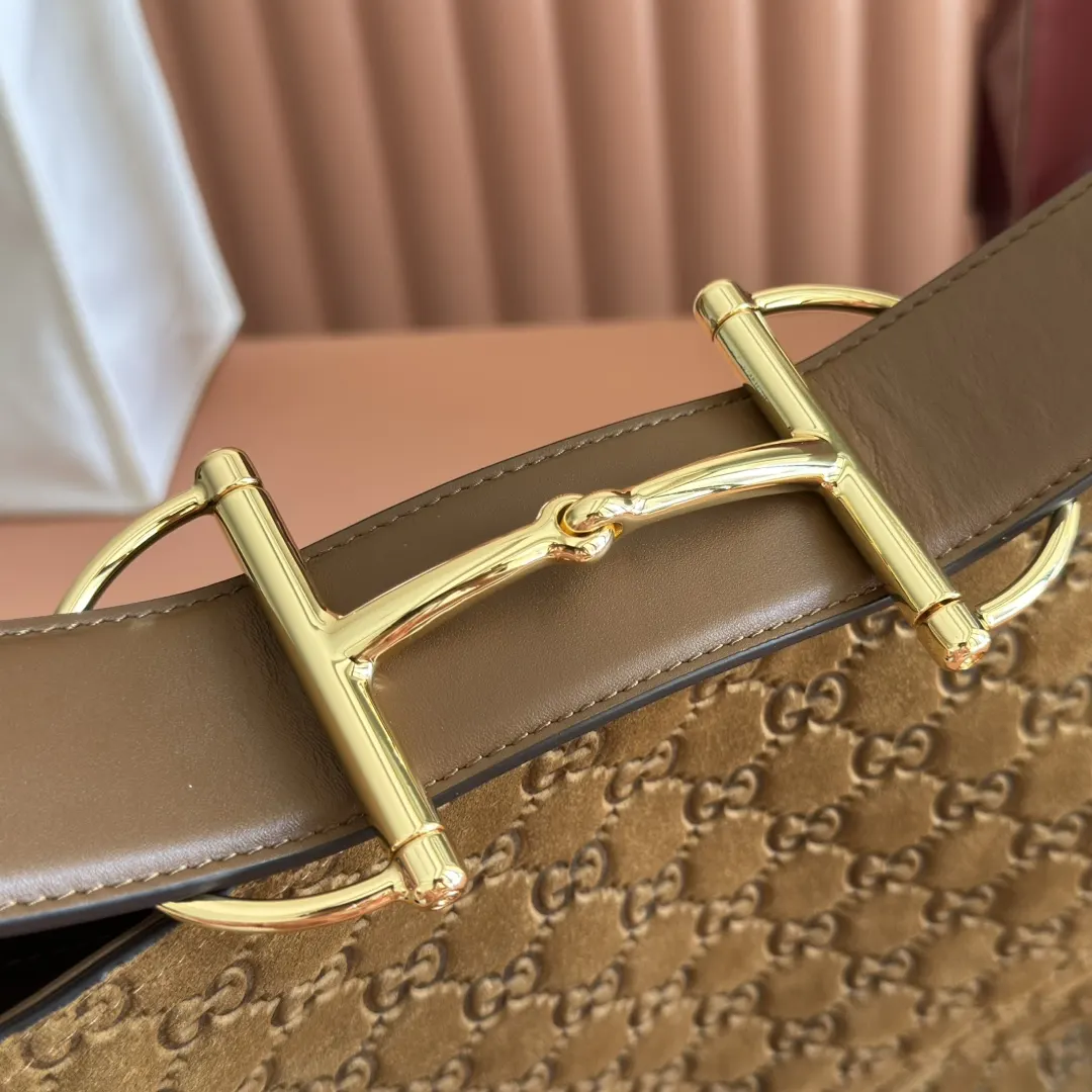 Gucci 黑色 金色 牛皮 收纳包 旅行收纳款