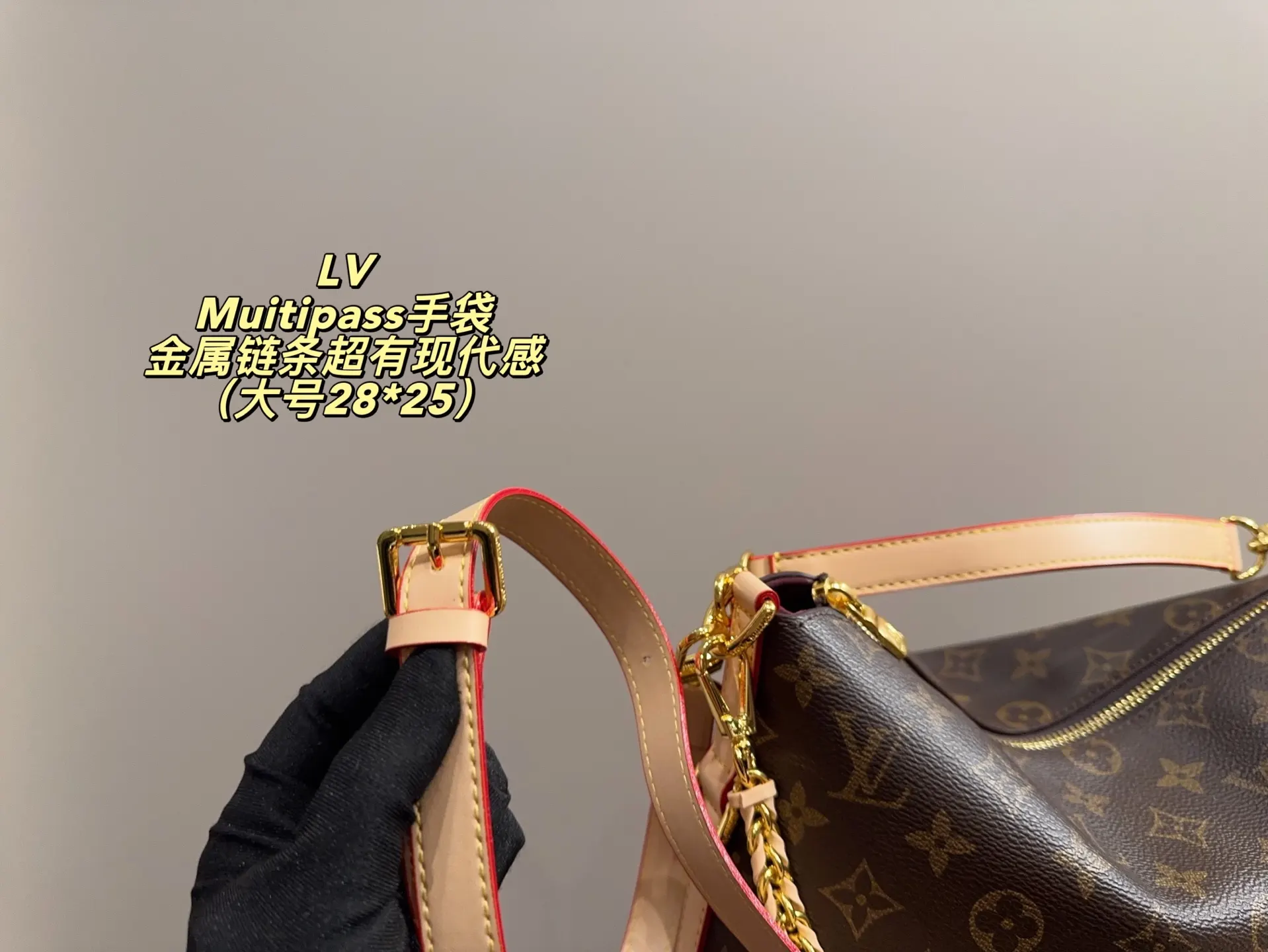 Louis Vuitton Chain Bag Leather