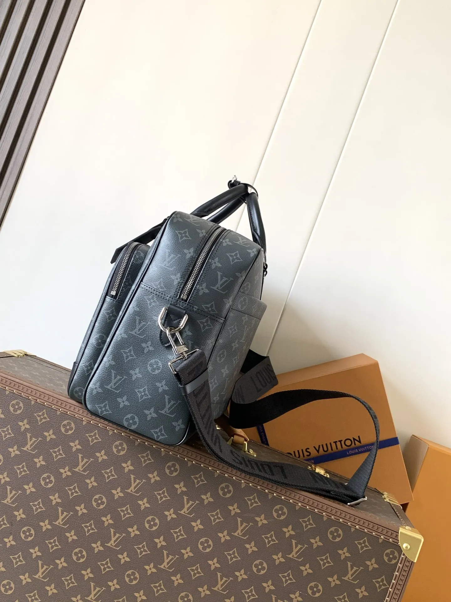 Black Suitcase Travel Lightweight Canvas