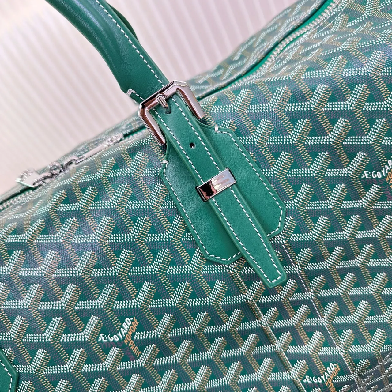 Goyard 黃色 BOSTON 旅行袋適合在机舱内使用 通过搭 一 大容量旅行款