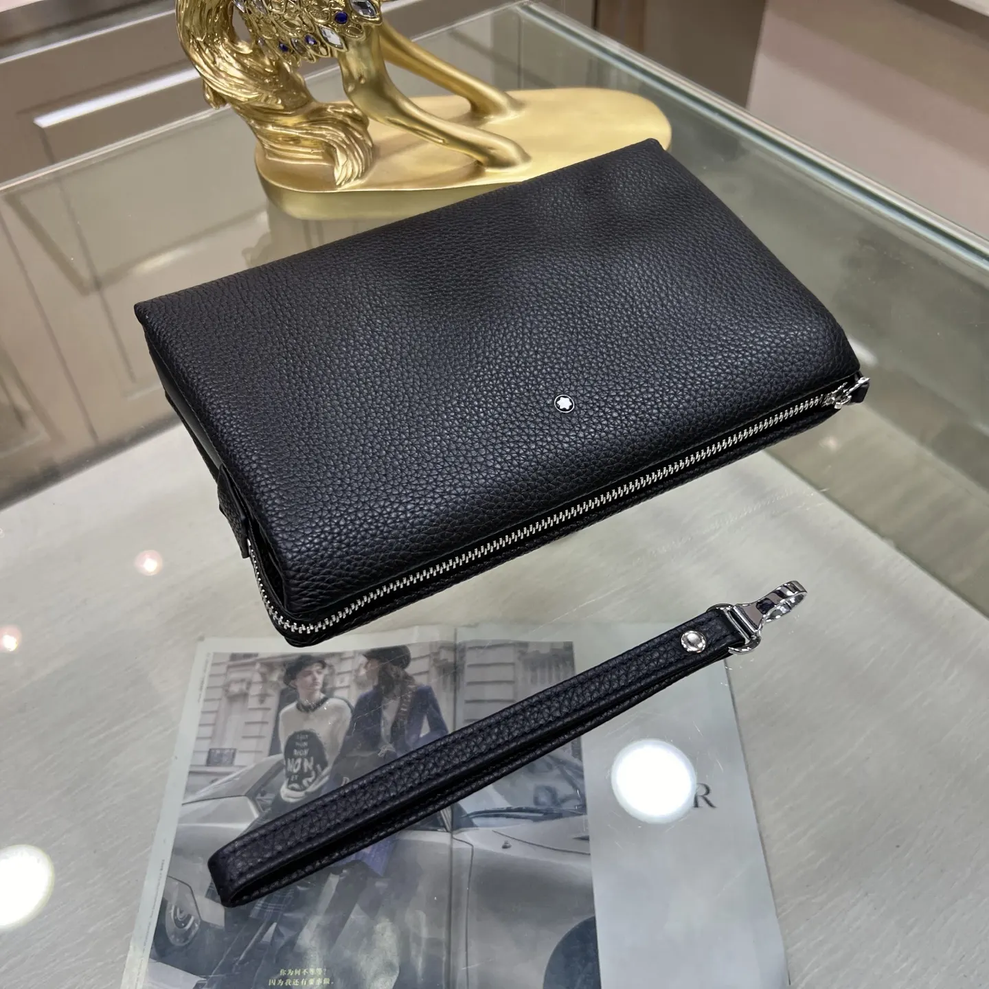 MONTBLANC万宝龙 黑 万宝 手拿包 精致手拿款