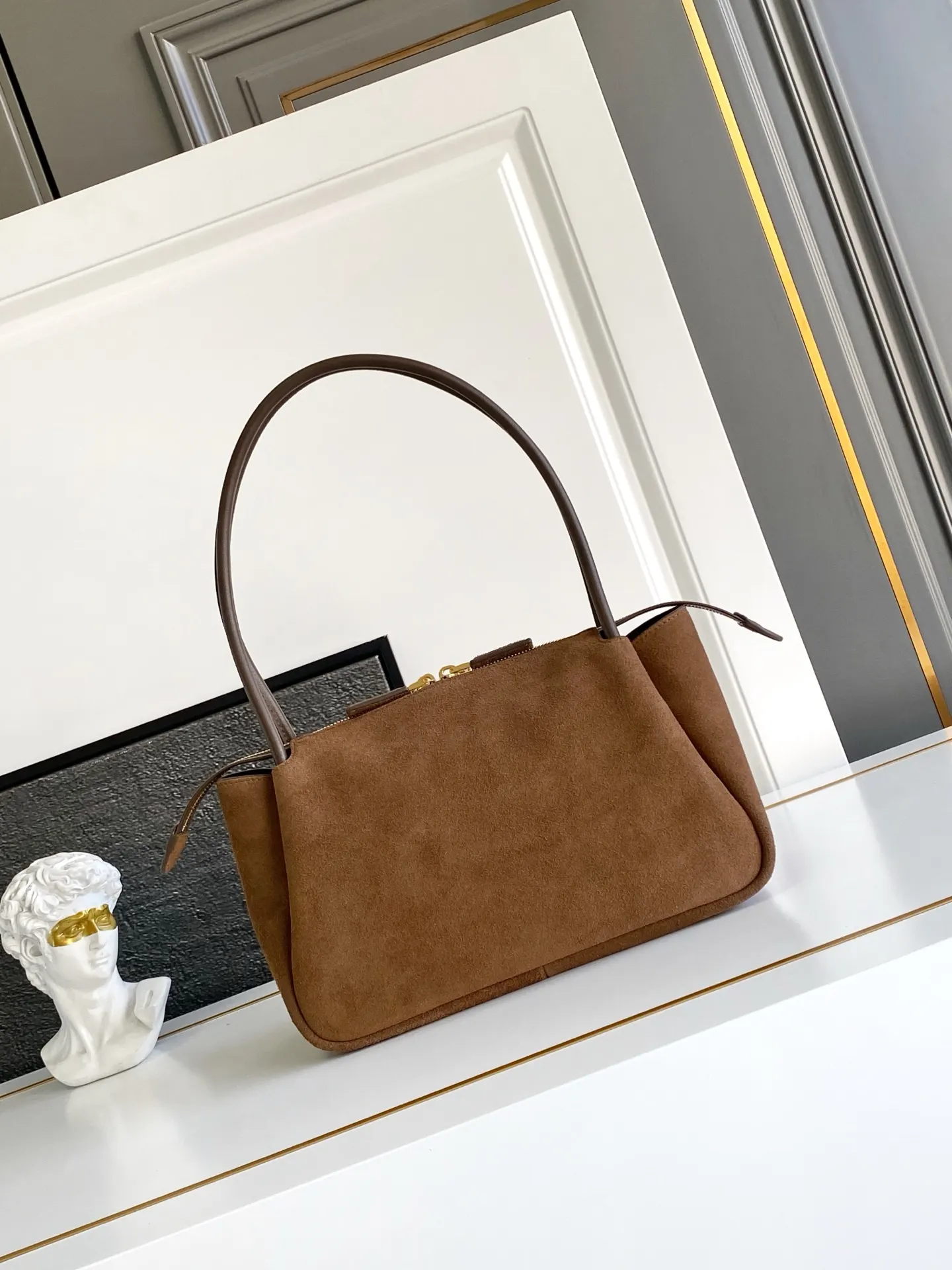 Prada 1Ba444 Gold Hobo Shoulder Bag Commuter