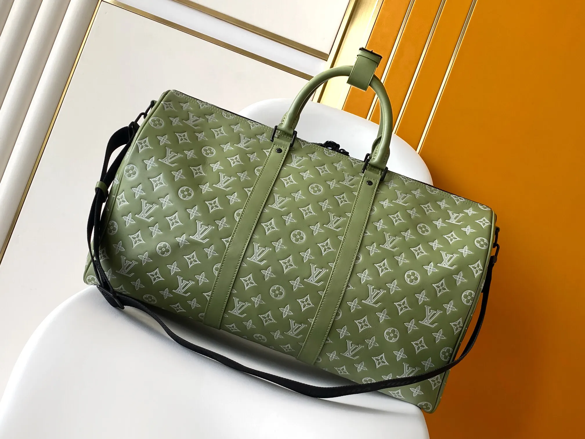 Black Fashion Item Travel Leather