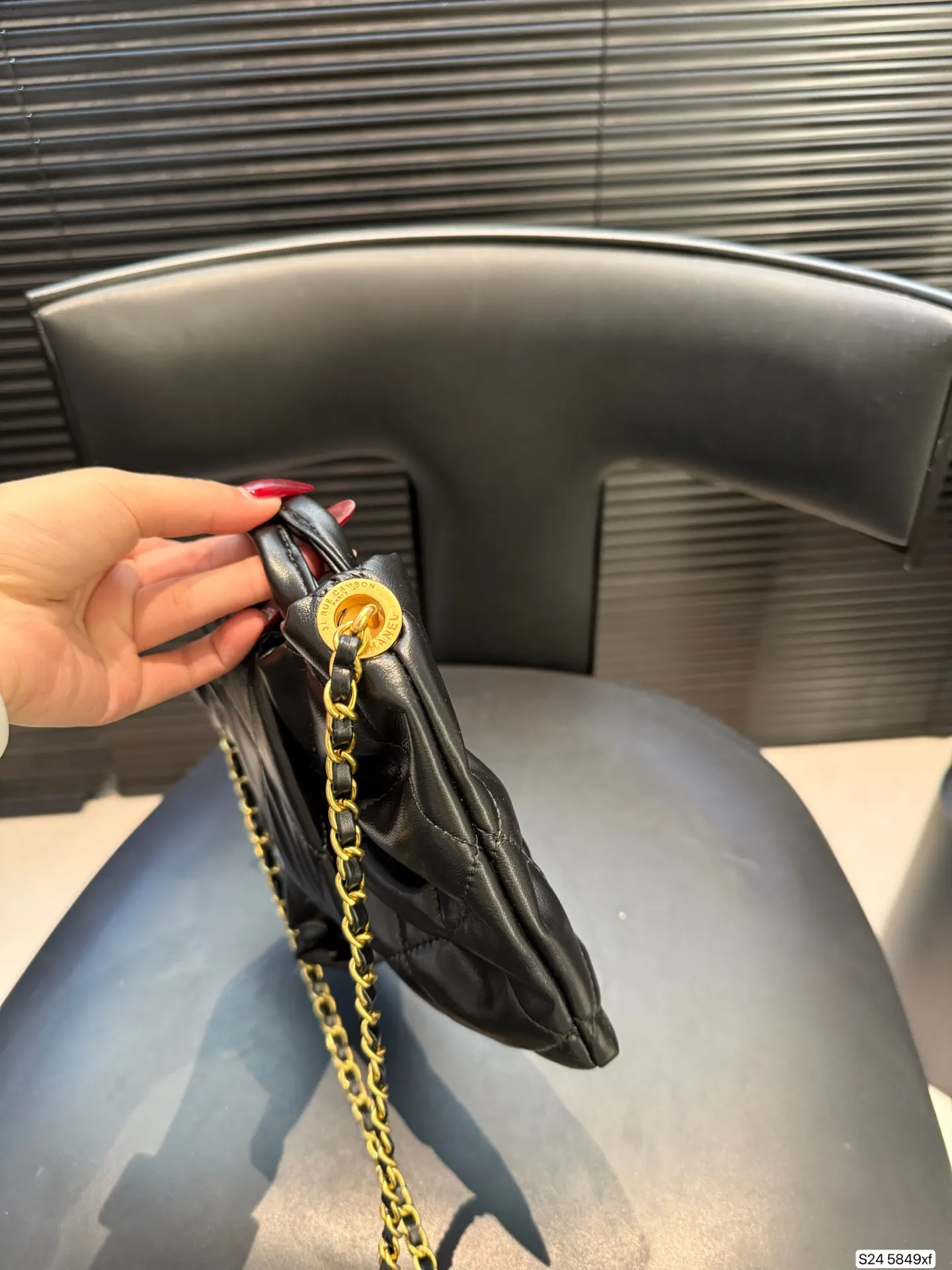 CHANEL 金色 蝴蝶结晚宴包 我心爱的小 链条包 精致链条款