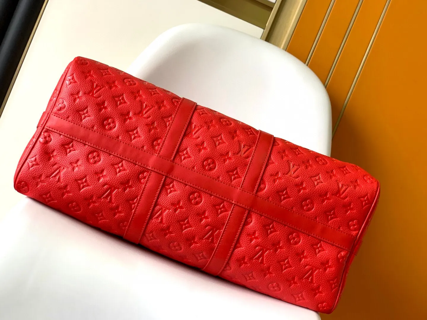 Keepall 紅色 黃色 Mo旅行袋 大容量旅行款