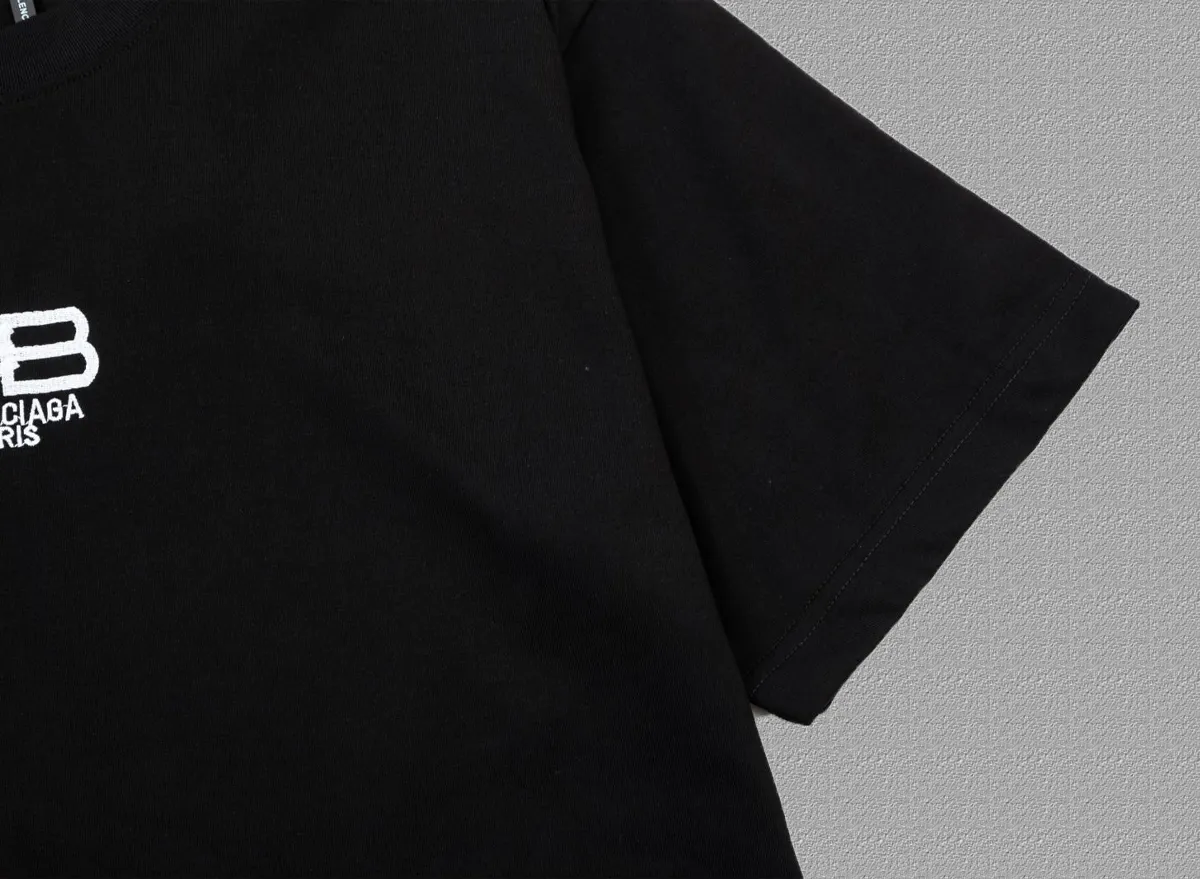 Balenciaga 黑色 Logo 短袖T恤