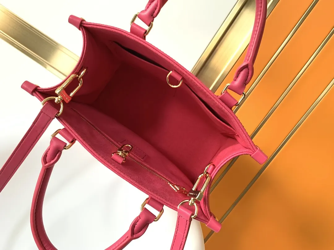 LV Onthego 桃红压纹托特包 亮色通勤款｜ORBUYBAG 岚奢包高端时尚精品
