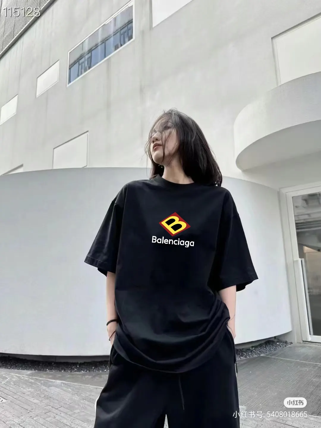 Balenciaga Paris 黑色 短袖T恤