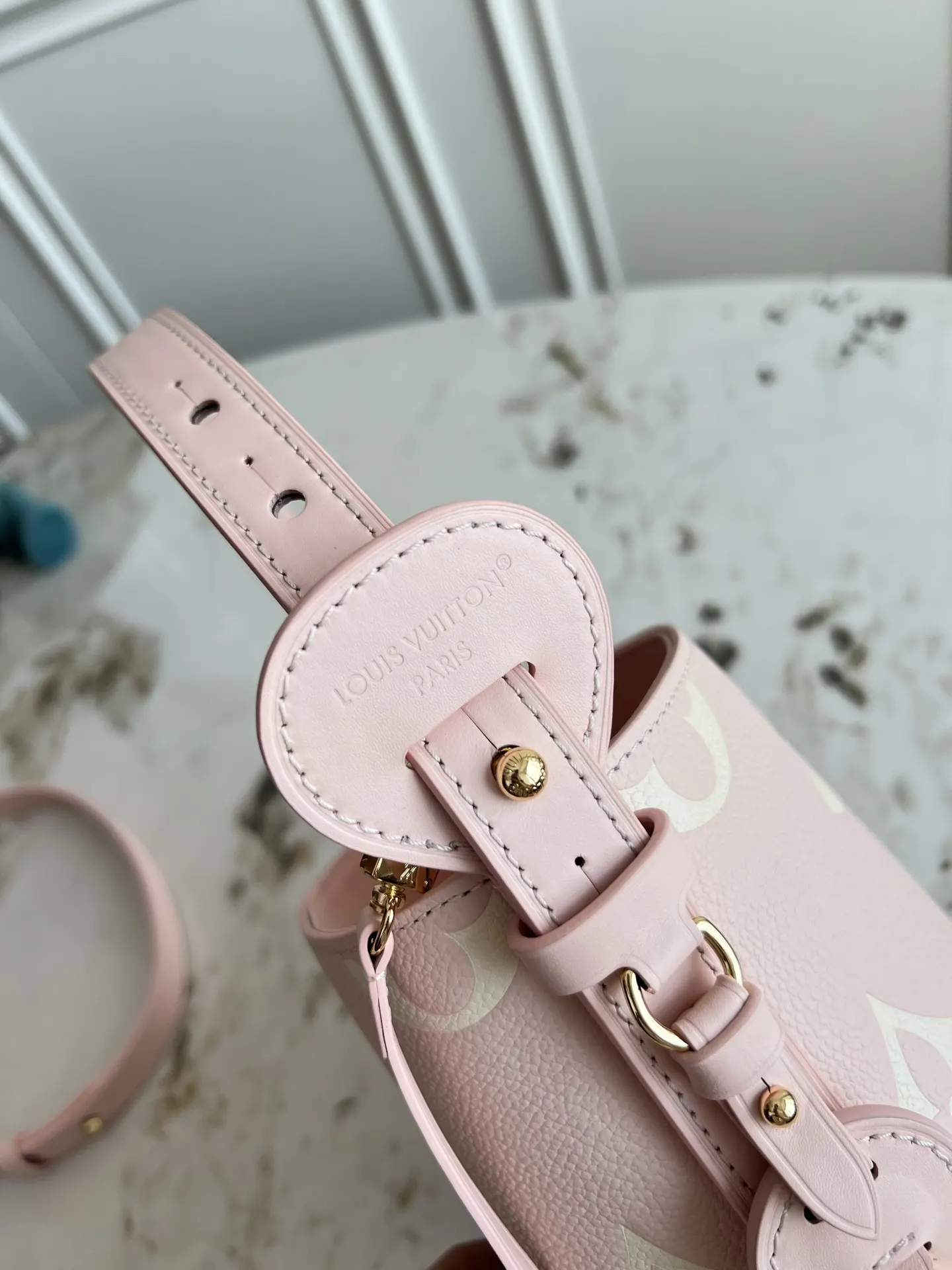 Black Pink Organizer Pouch Travel Leather