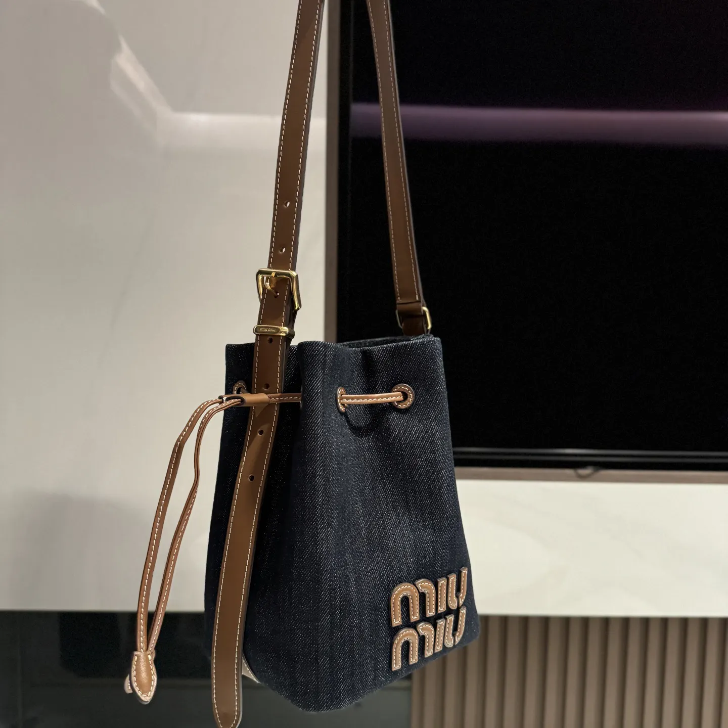 Bucket Bag Casual Leather