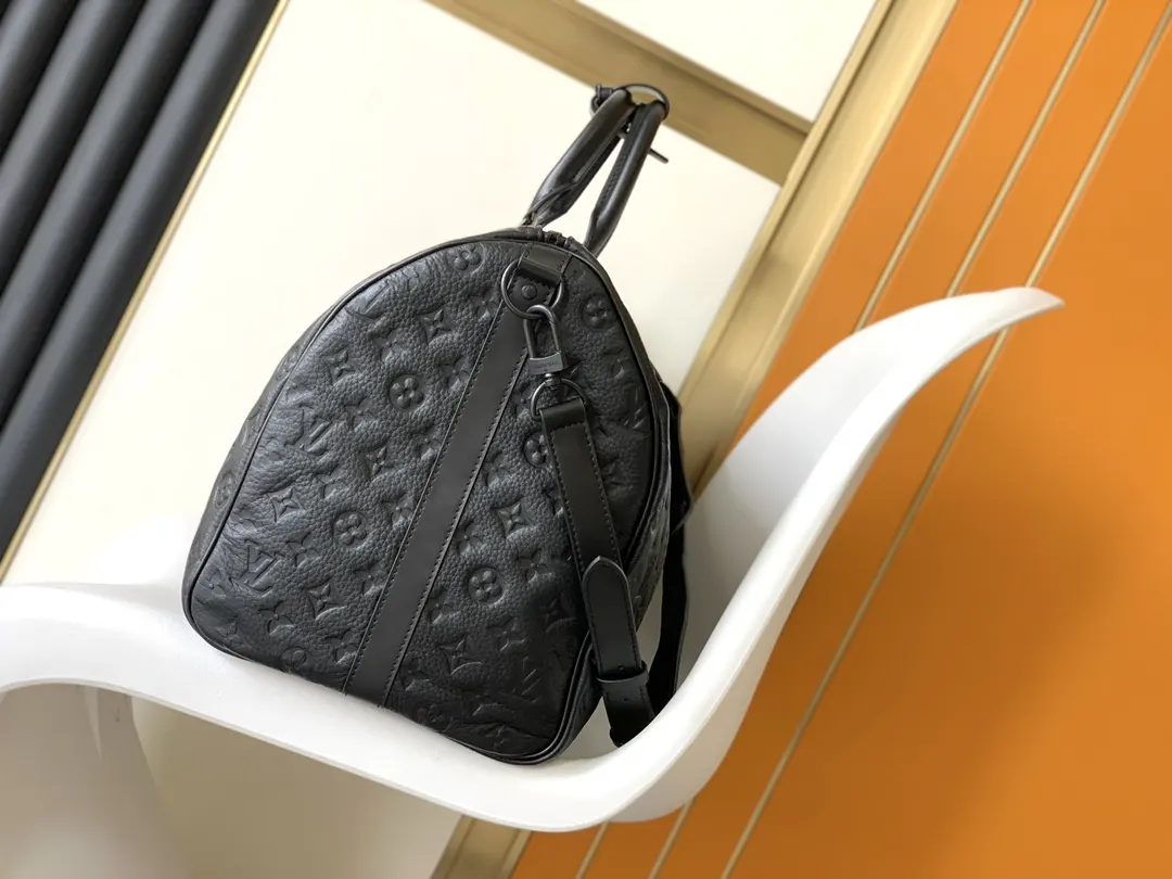 Keepall 黑色 牛皮 旅行包 大容量旅行款