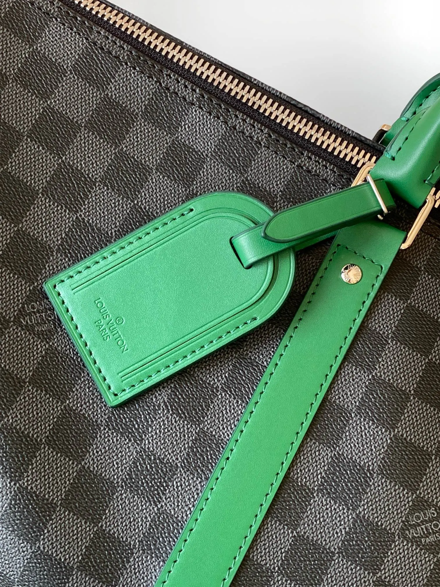 Black Green Fashion Item Travel Canvas