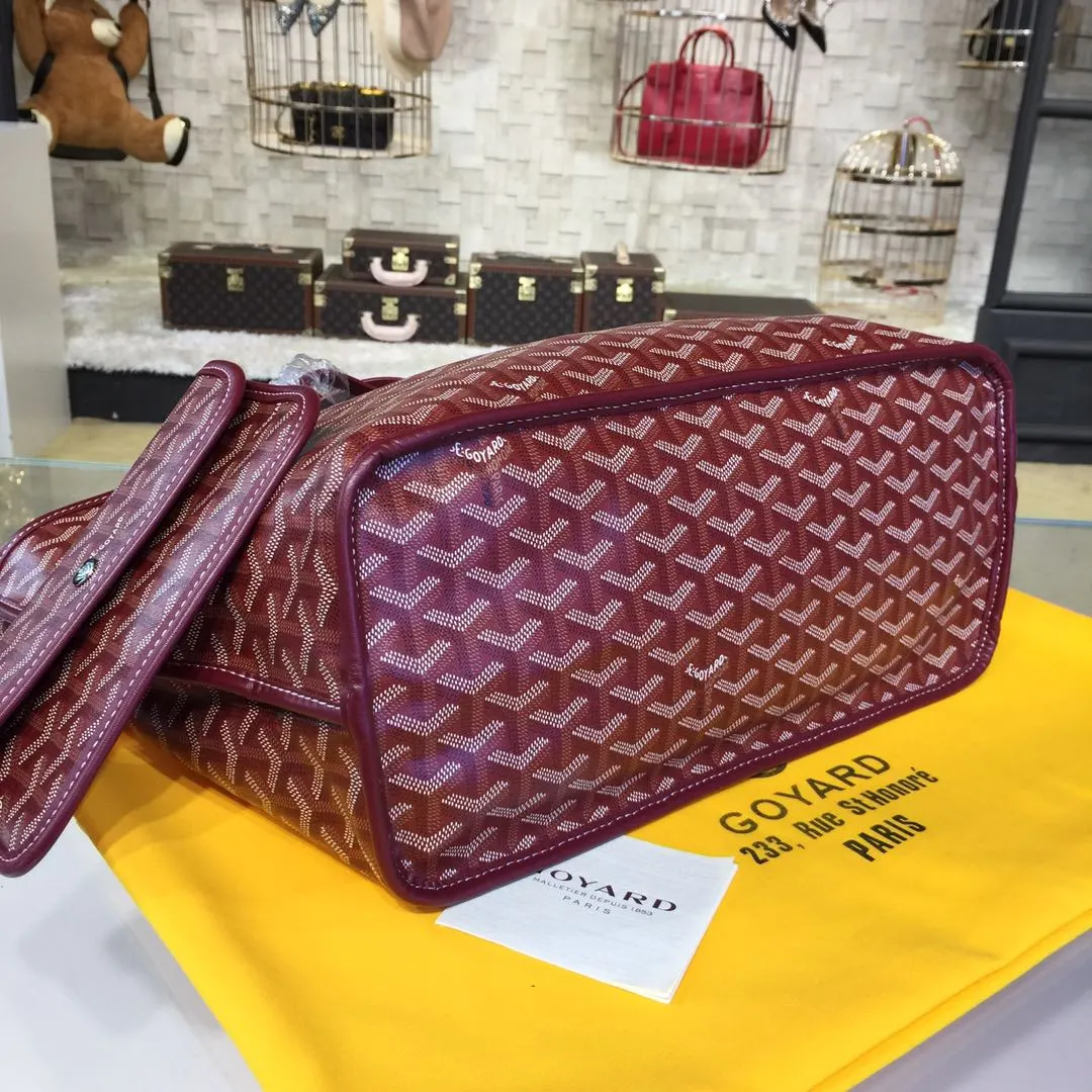 Goyard 戈雅 双面可用 充满法式优雅 订制Y字母涂鸦料 皮轻 旅行包 大容量旅行款
