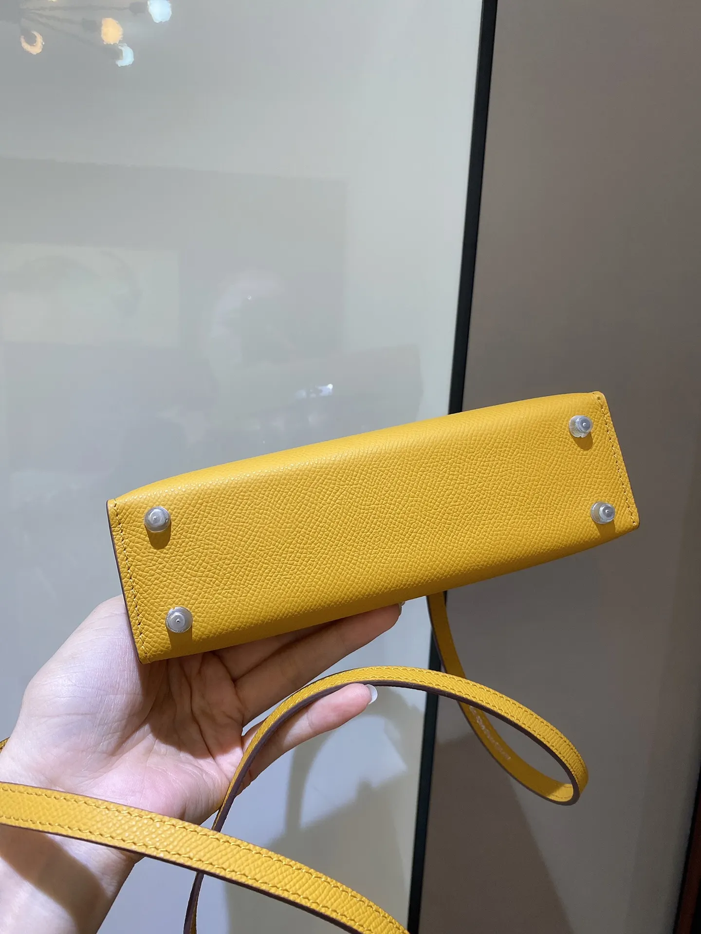Hermès Kelly Epsom掌纹牛皮 斜挎包 19cm