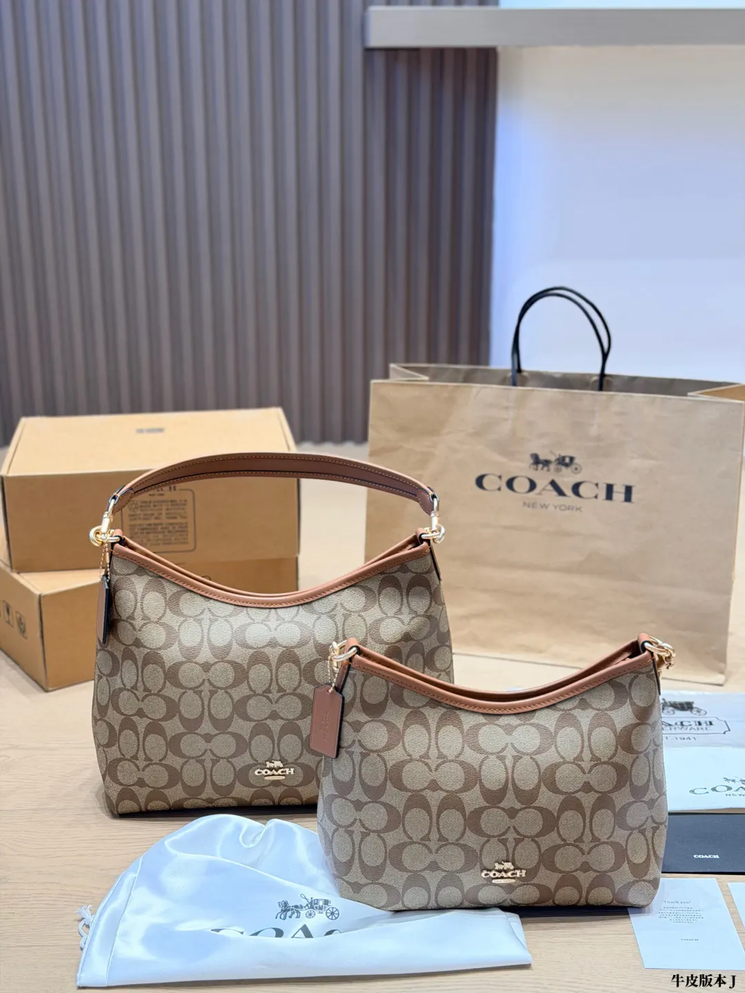 Coach 牛皮 腋下包 復古腋下背款