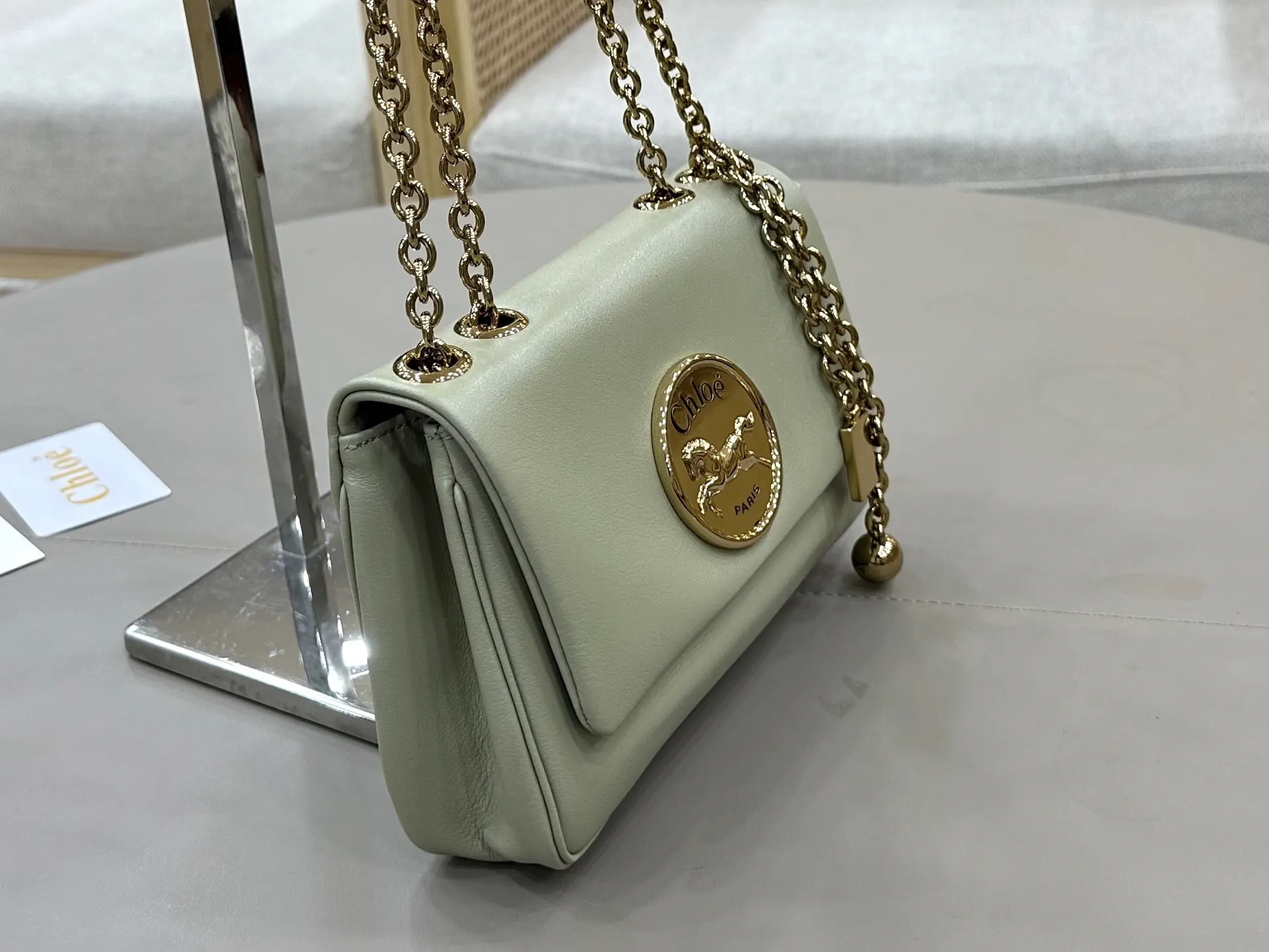 Chain Bag Commuter Leather