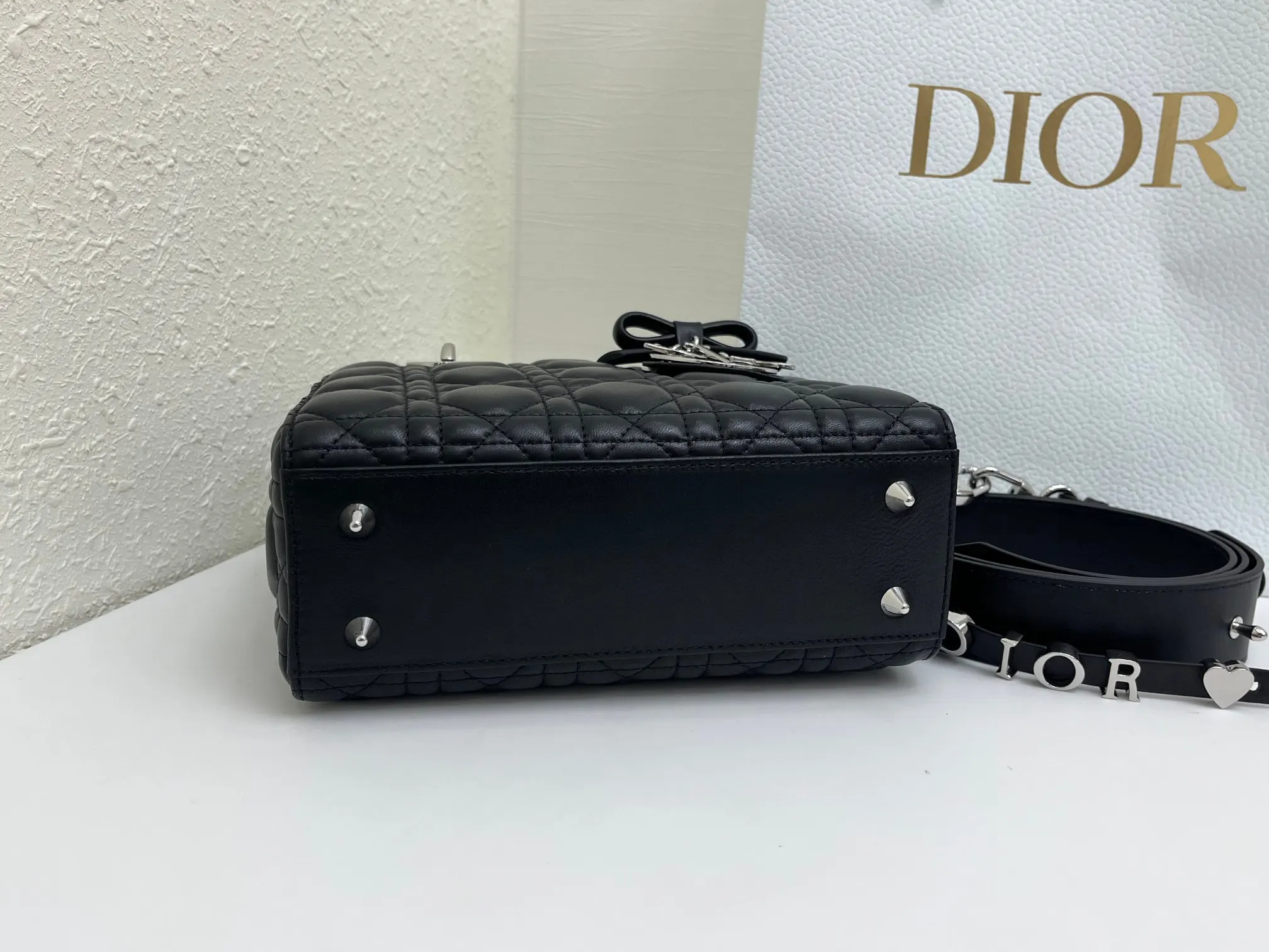 Dior My ABCDior 黑色羊皮手袋 手提斜挎