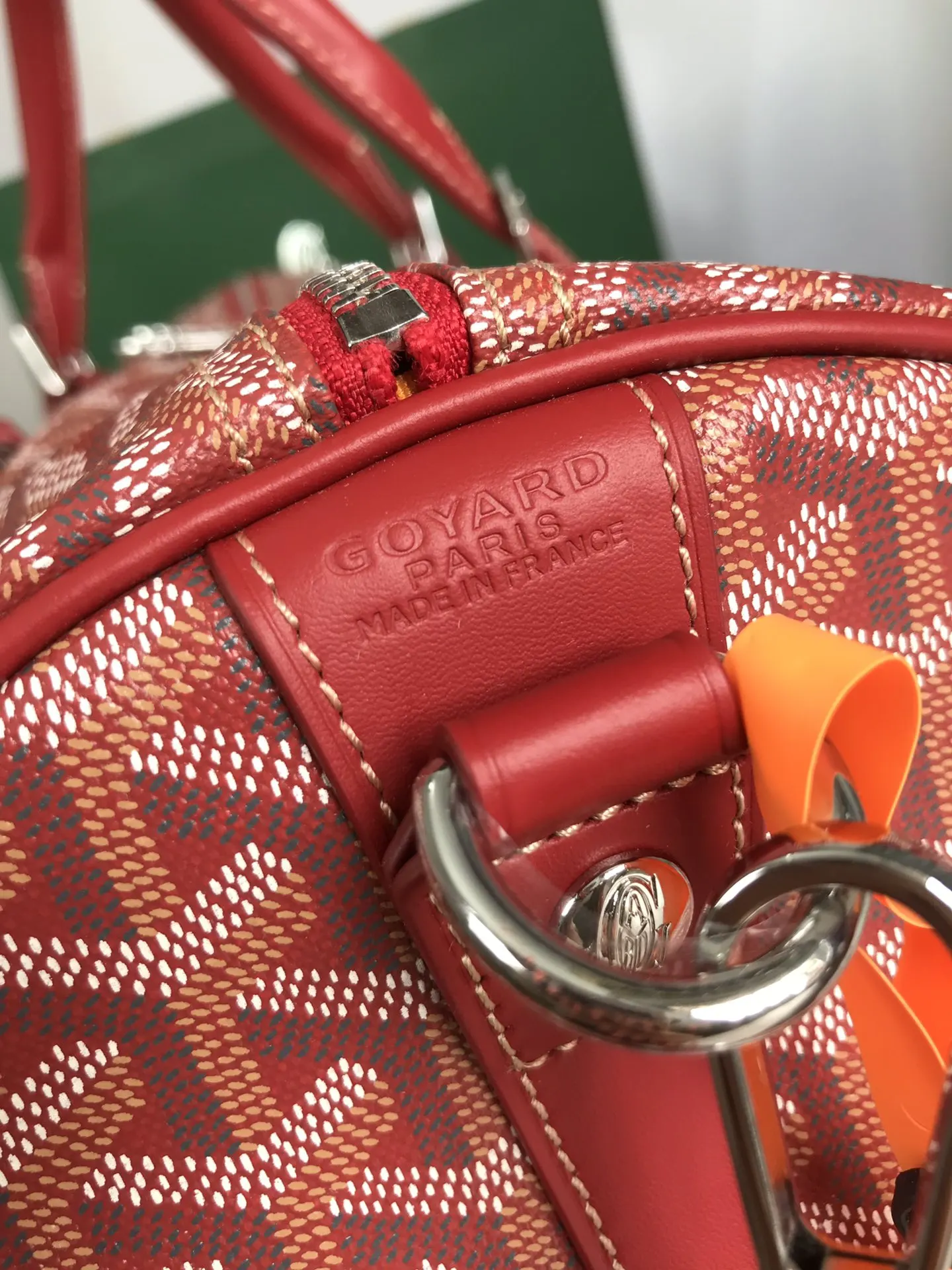 Goyard 深蓝 酒红 小牛皮 旅行包 大容量旅行款