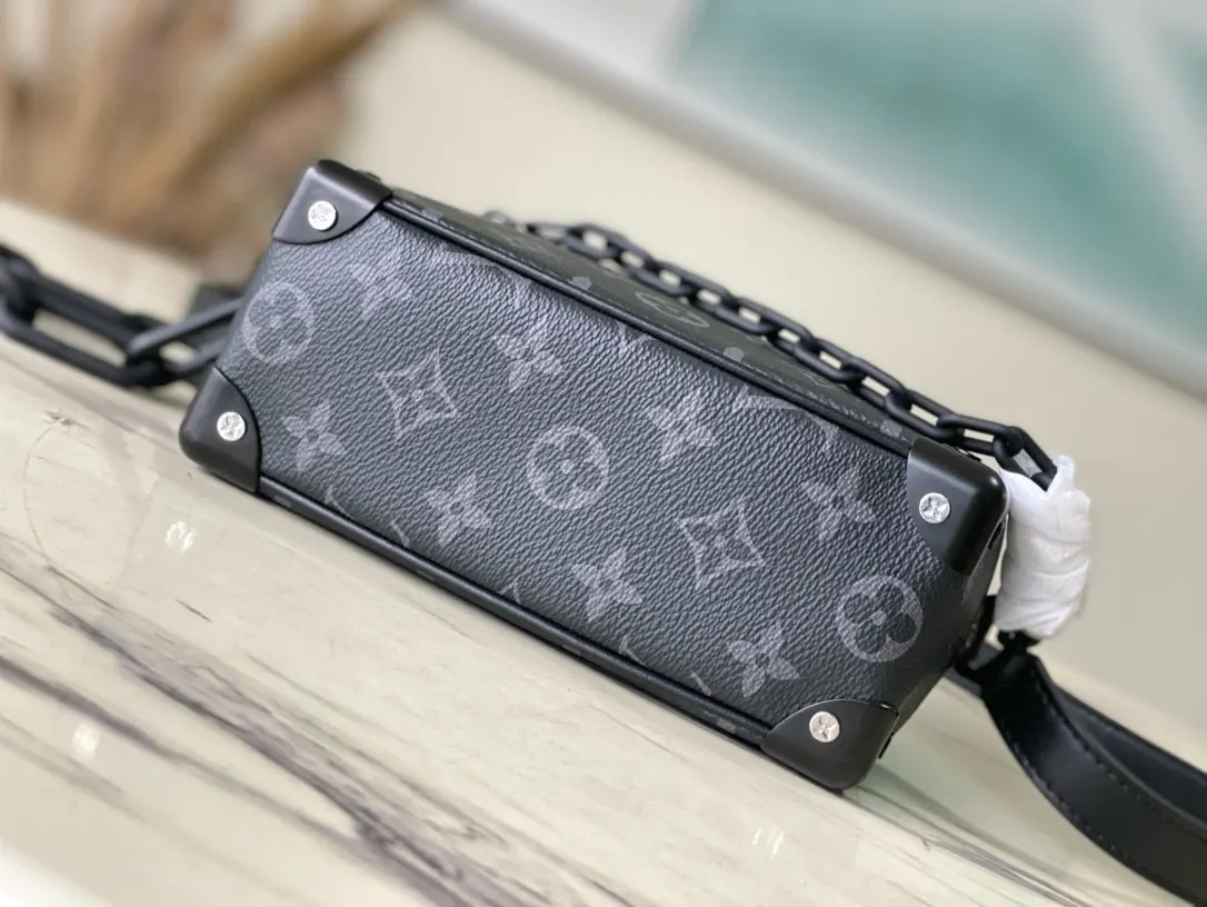 黑色 帆布 黑色花纹 Virgil Abloh 为 链条包 精致链条款