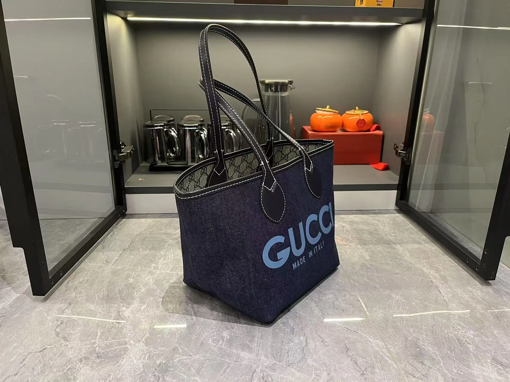 Gucci 棕色 托特包 手提單肩