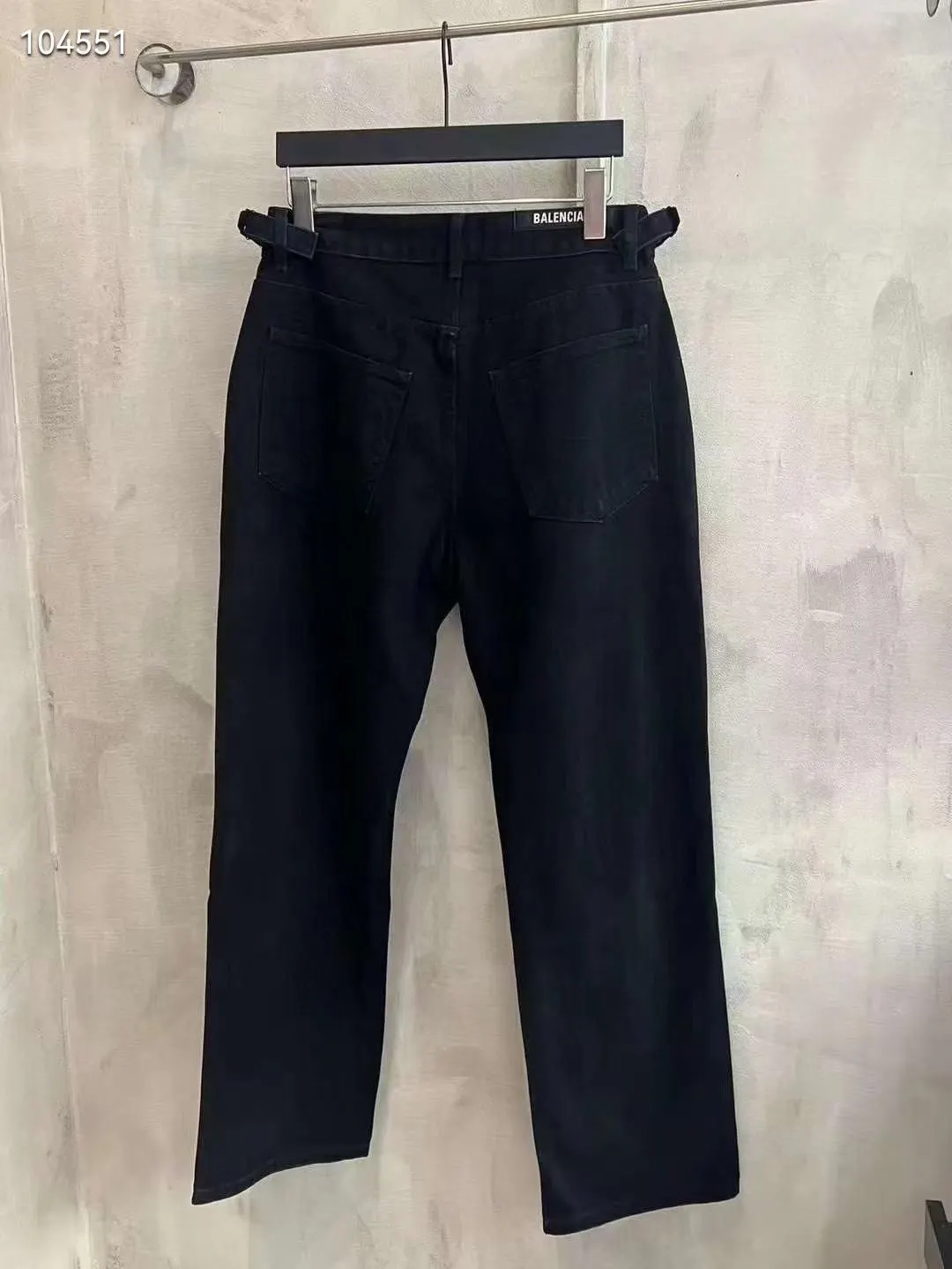 Balenciaga 24SS 黑色 牛仔 褲子