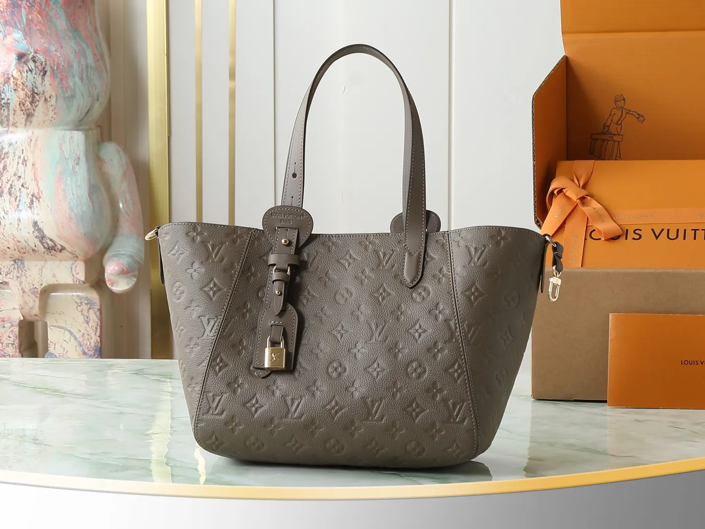LV Embossed Tote Bag Image 2 LV Embossed Tote Bag Image 2
