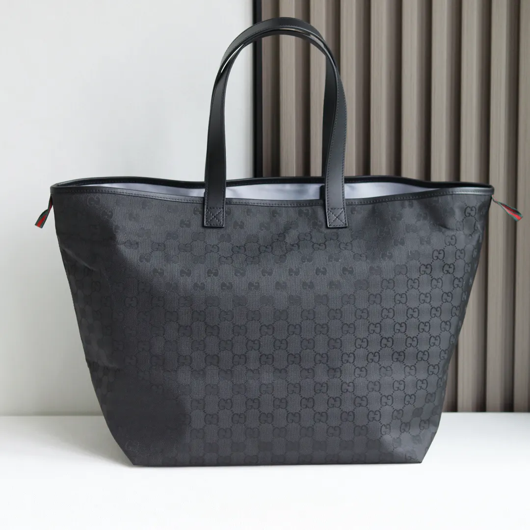 Gucci Black White Tote Bag