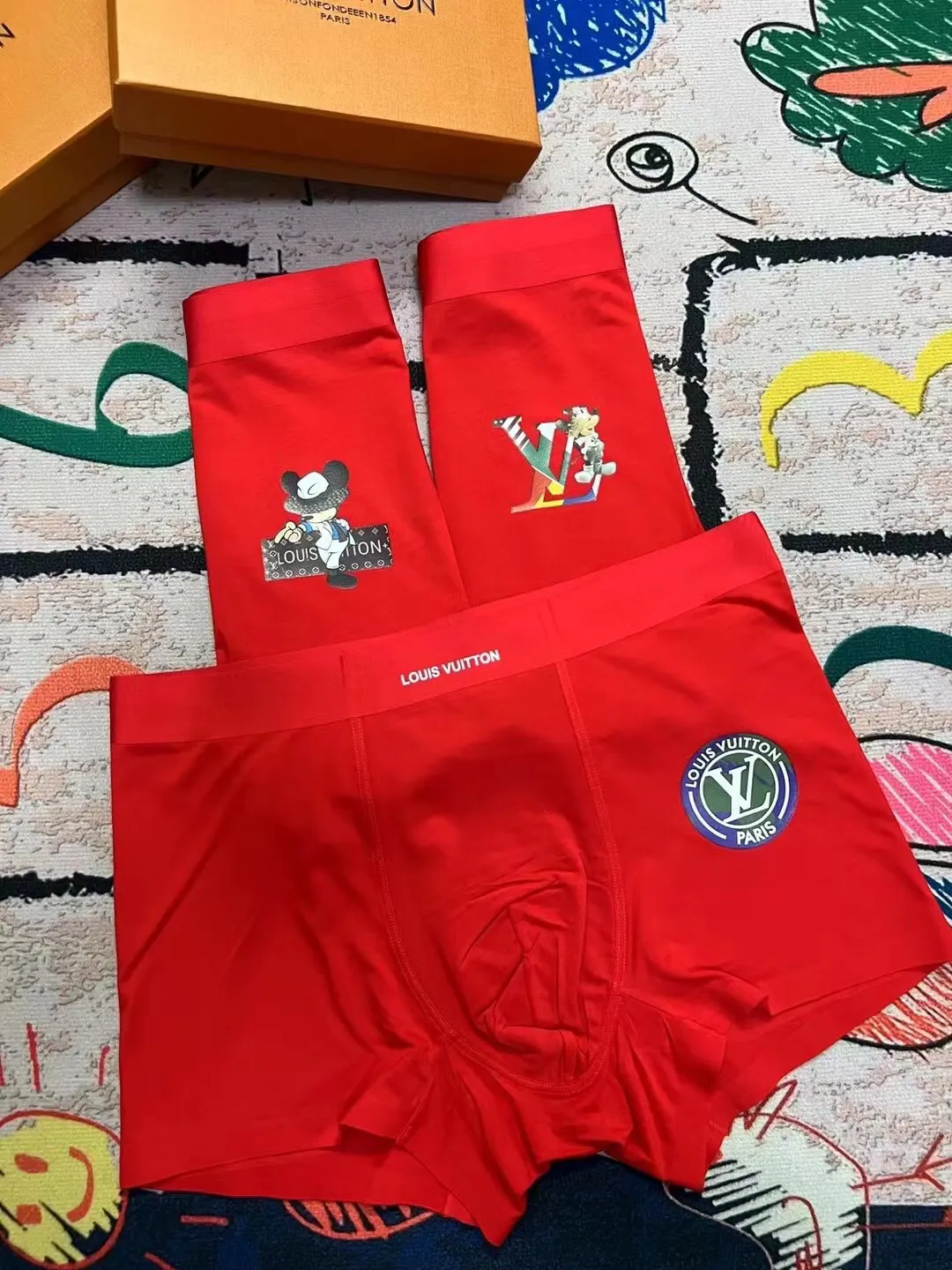 LV Red Shorts Image 4 LV Red Shorts Image 4