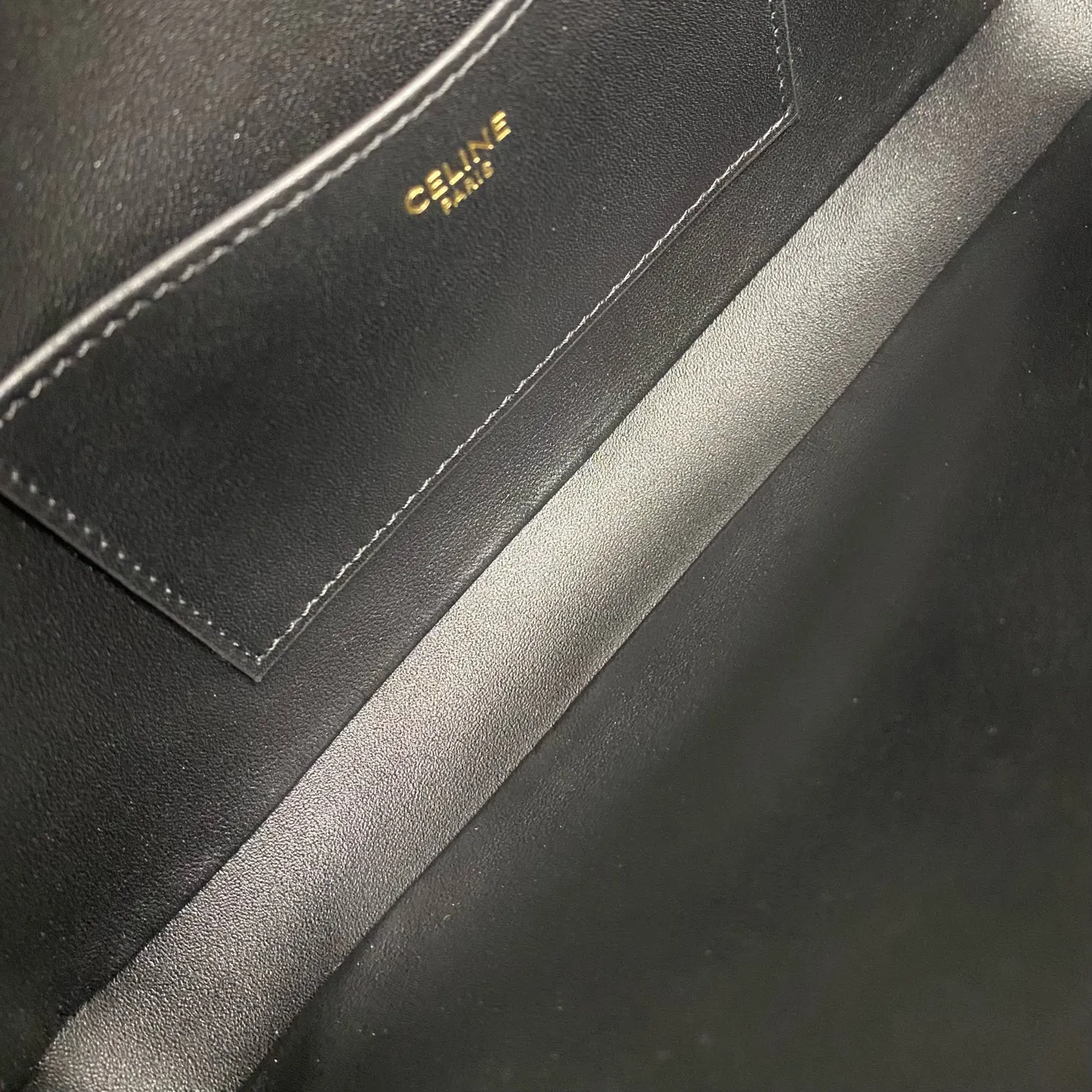 Celine 黑色 金色 腋下包 復古腋下背款