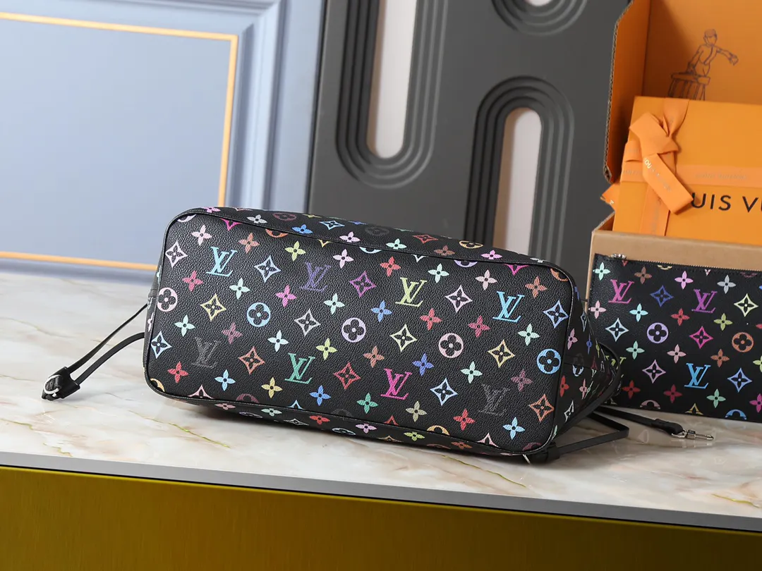 LV Neverfull 牛皮 收納包 旅行收納款