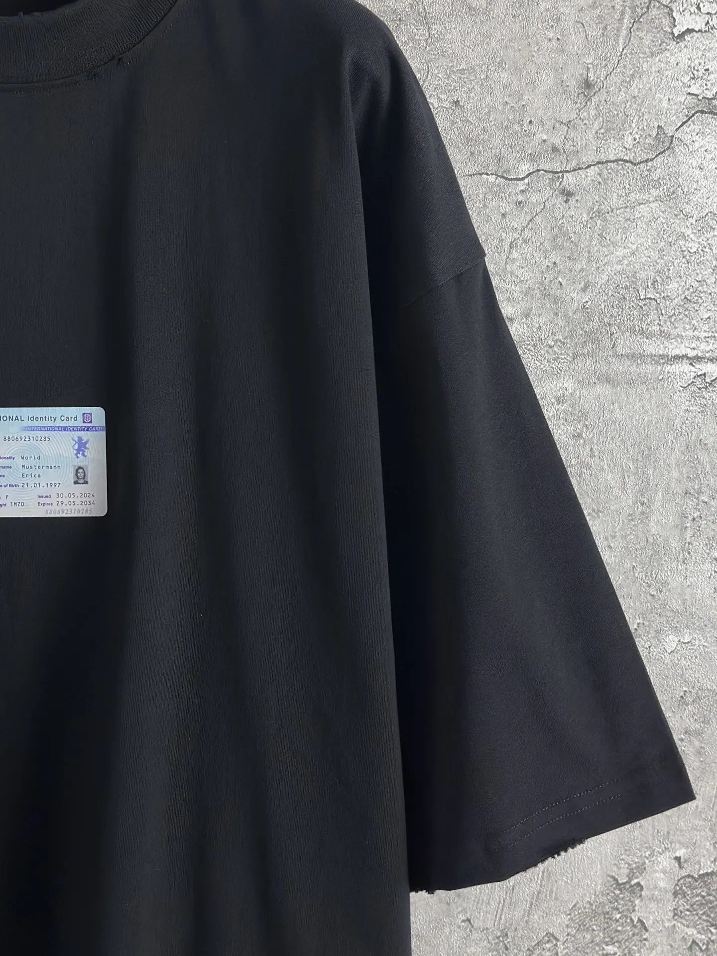 Balenciaga Black Short Sleeve T-Shirt Street
